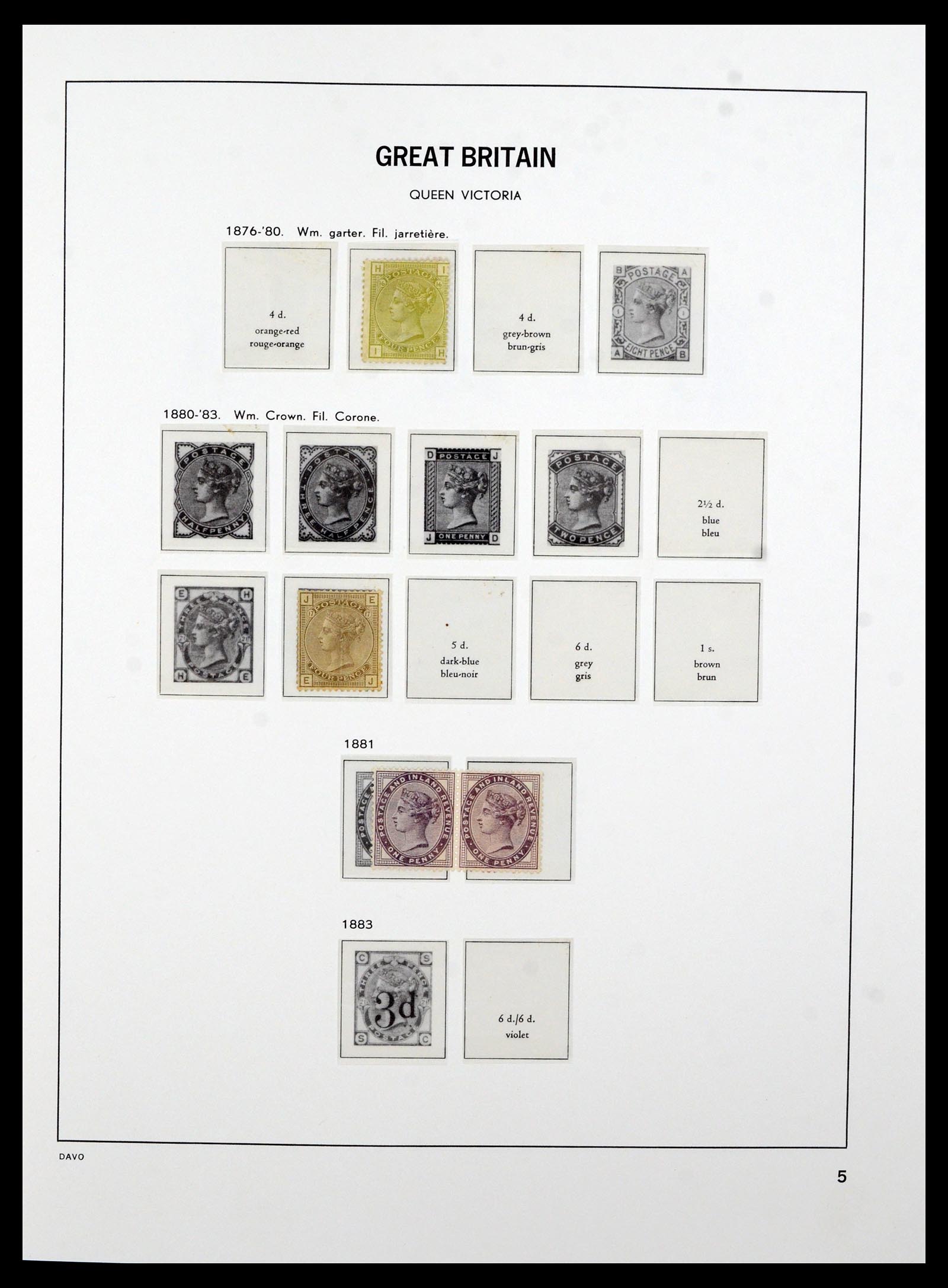 36821 002 - Postzegelverzameling 36821 Engeland 1856-1970.
