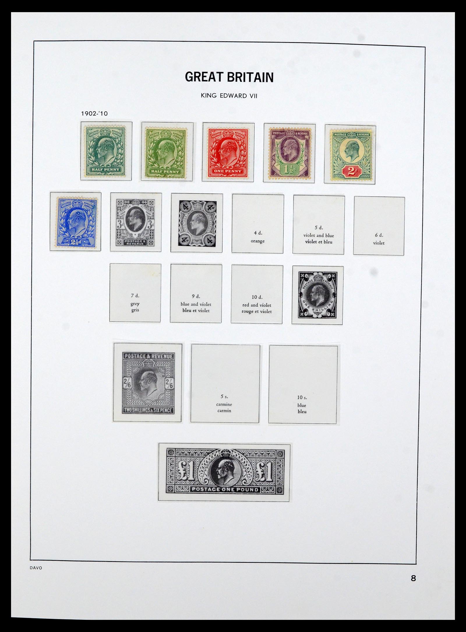 36821 004 - Postzegelverzameling 36821 Engeland 1856-1970.