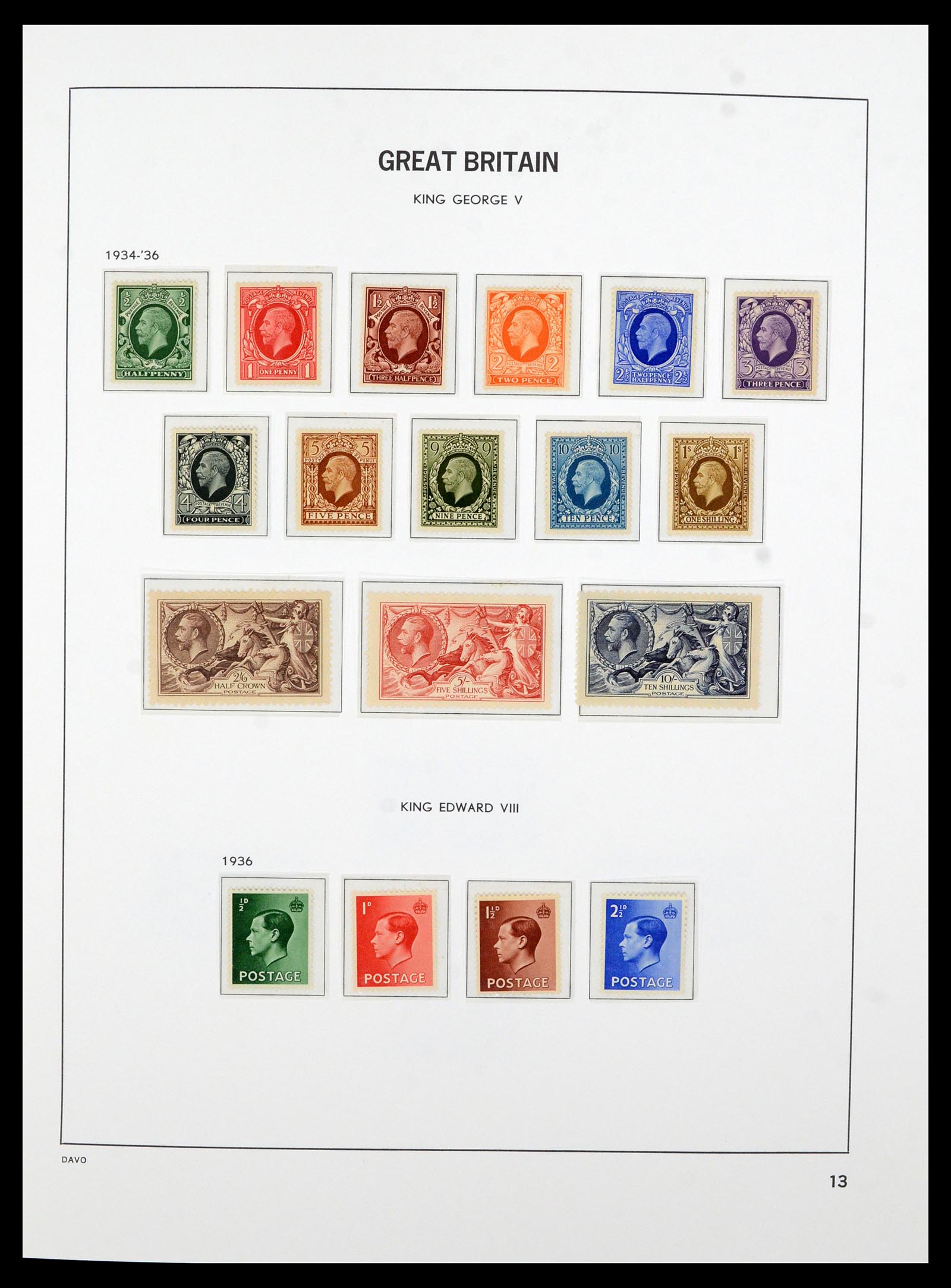 36821 009 - Postzegelverzameling 36821 Engeland 1856-1970.