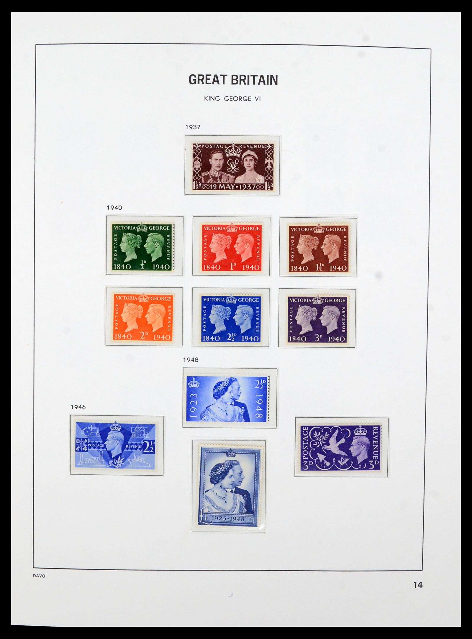 36821 010 - Postzegelverzameling 36821 Engeland 1856-1970.