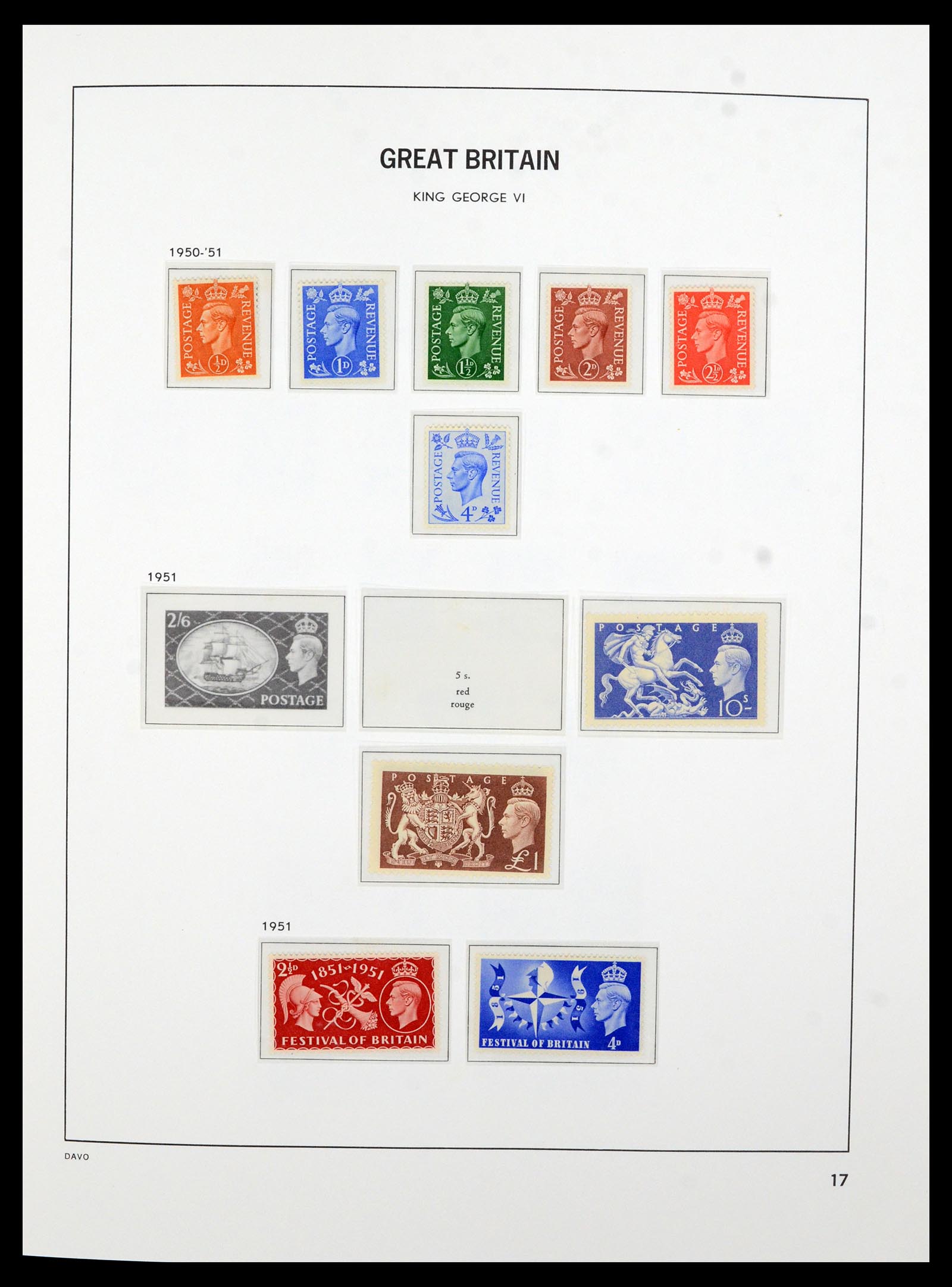 36821 013 - Stamp collection 36821 Great Britain 1856-1970.