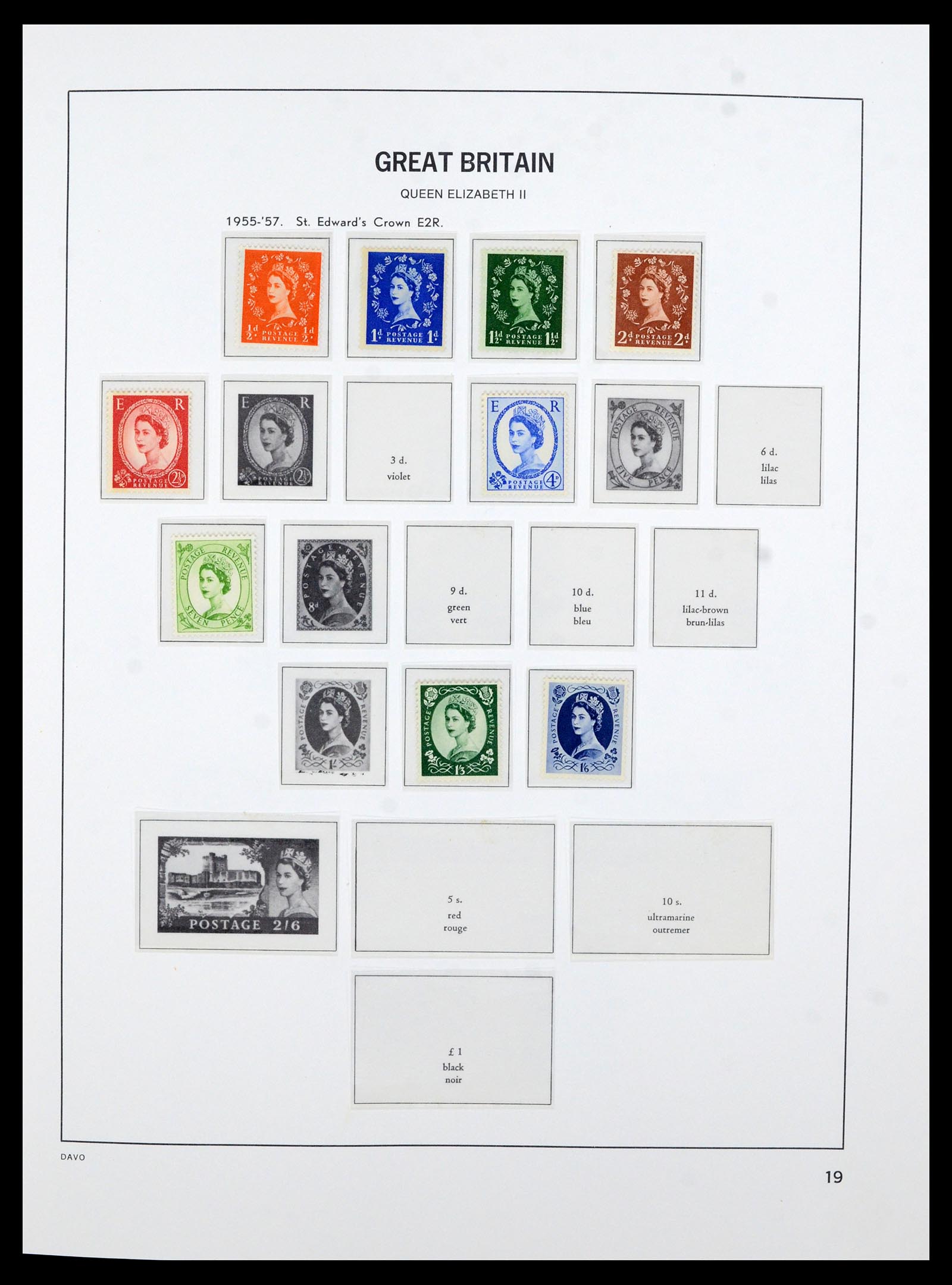 36821 015 - Postzegelverzameling 36821 Engeland 1856-1970.