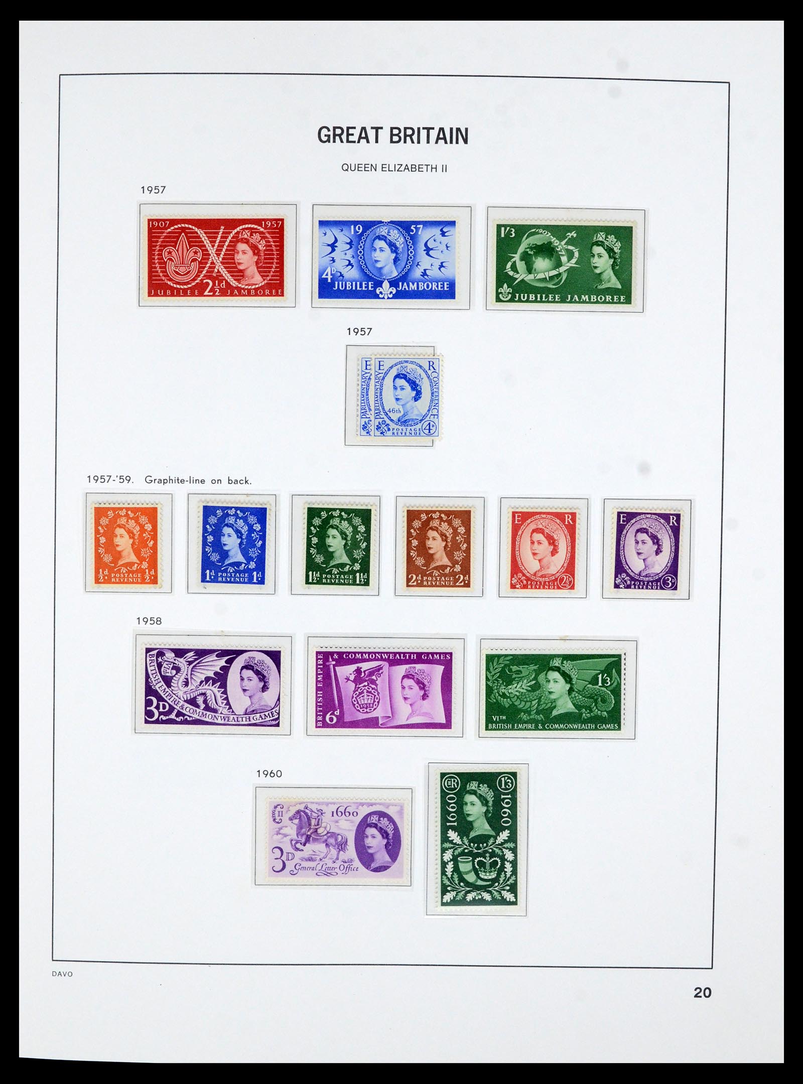 36821 016 - Postzegelverzameling 36821 Engeland 1856-1970.