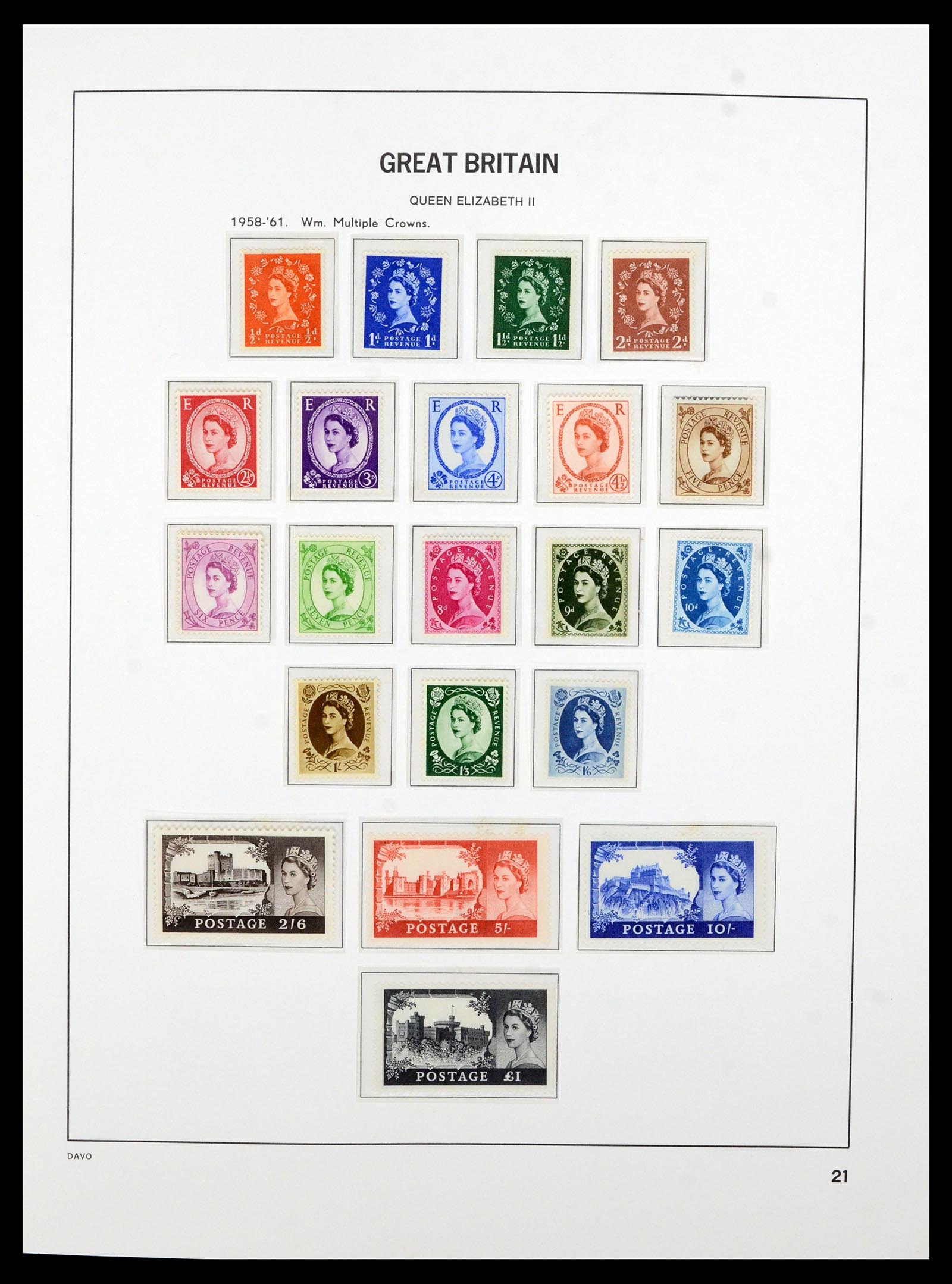 36821 017 - Postzegelverzameling 36821 Engeland 1856-1970.