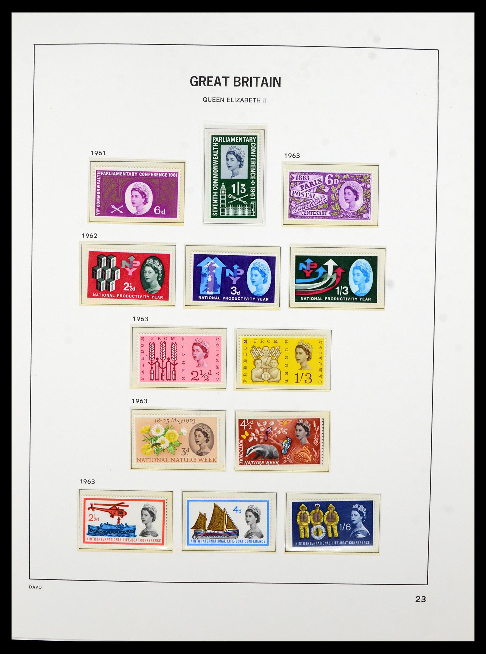 36821 021 - Postzegelverzameling 36821 Engeland 1856-1970.