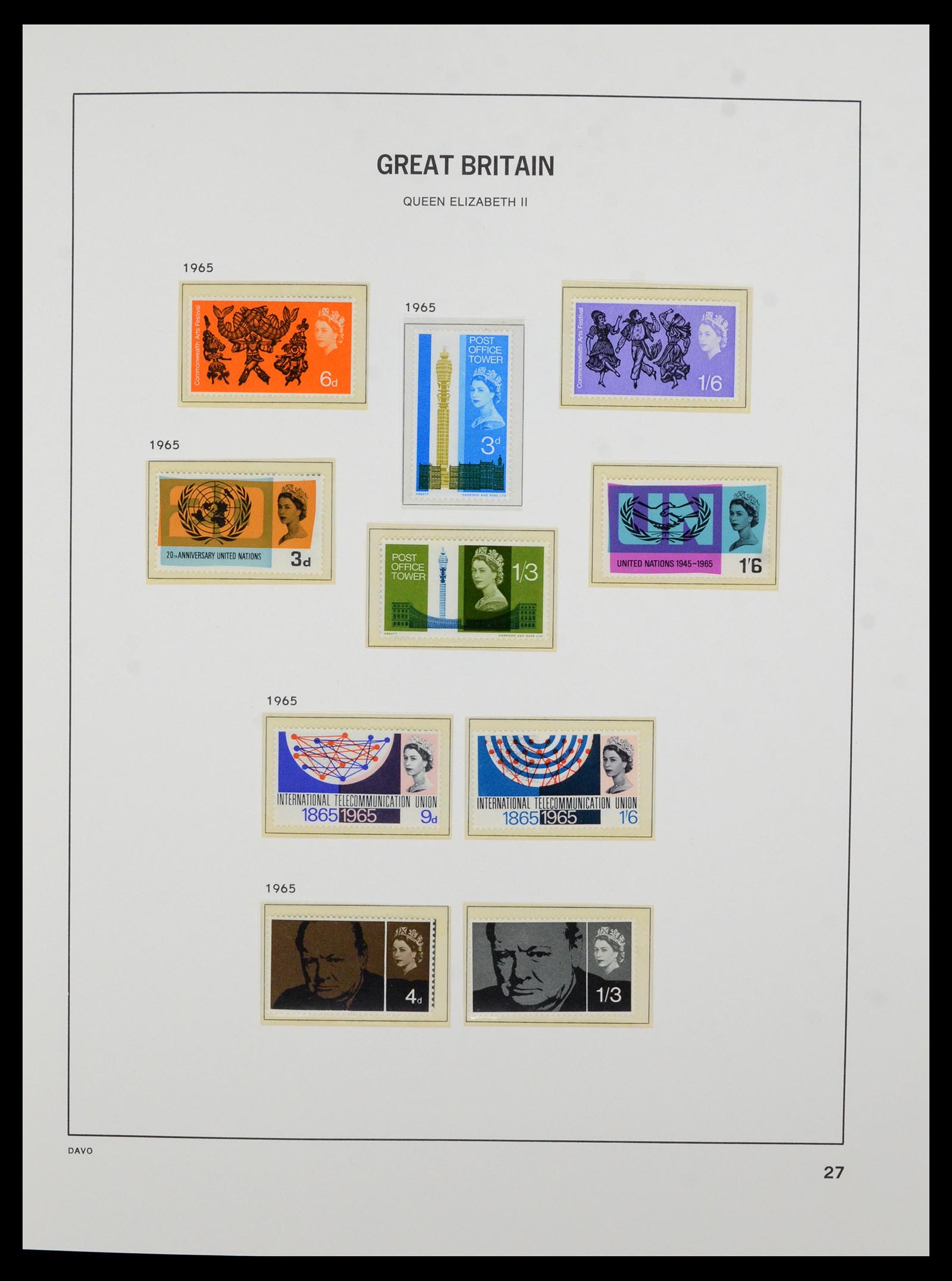 36821 028 - Postzegelverzameling 36821 Engeland 1856-1970.
