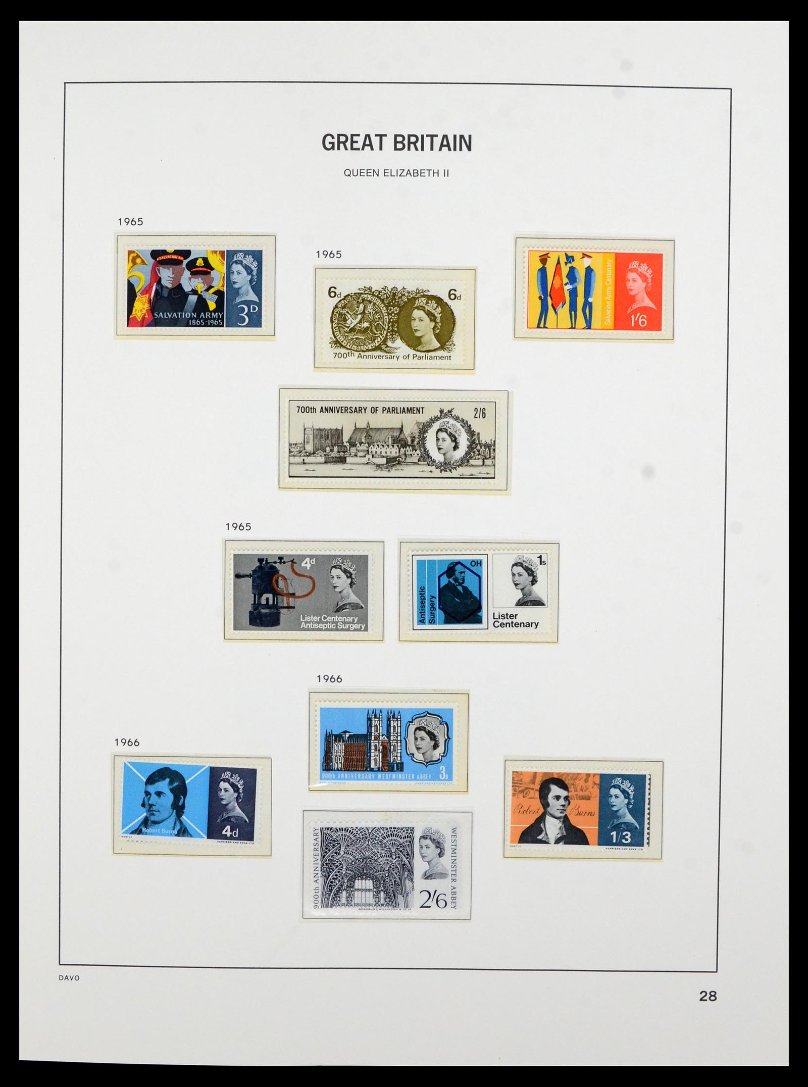36821 030 - Postzegelverzameling 36821 Engeland 1856-1970.