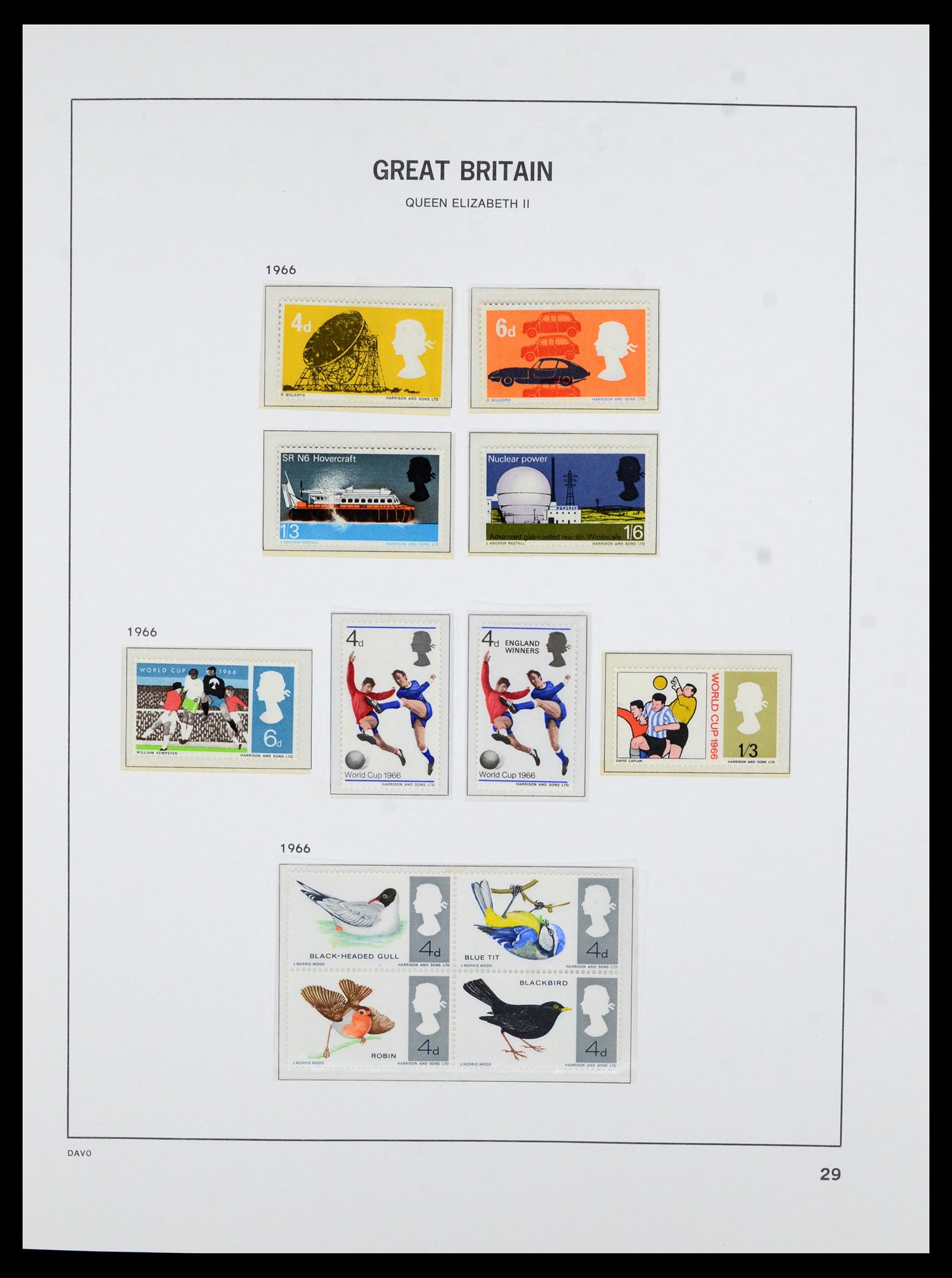 36821 032 - Postzegelverzameling 36821 Engeland 1856-1970.
