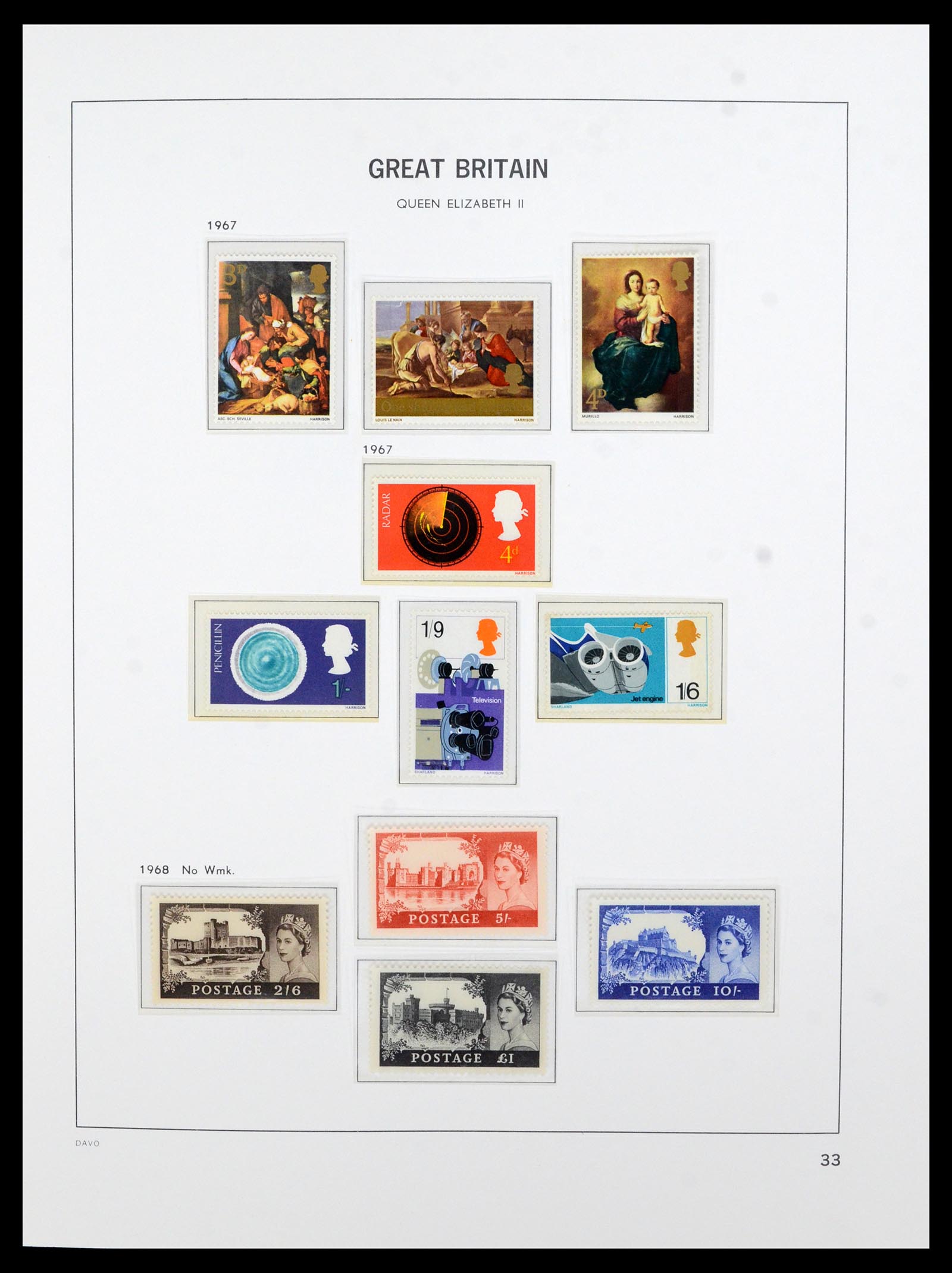 36821 039 - Postzegelverzameling 36821 Engeland 1856-1970.