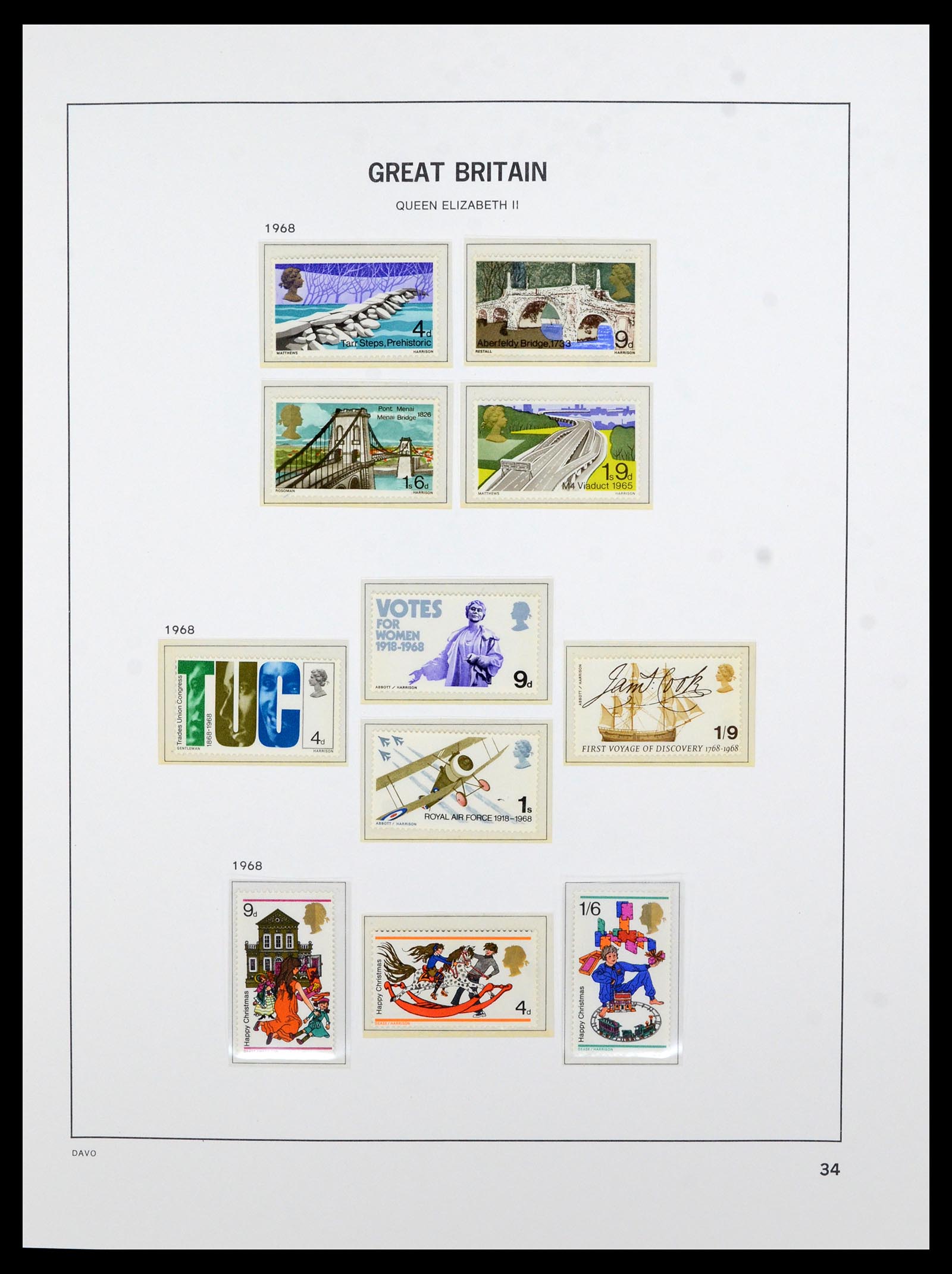 36821 040 - Postzegelverzameling 36821 Engeland 1856-1970.