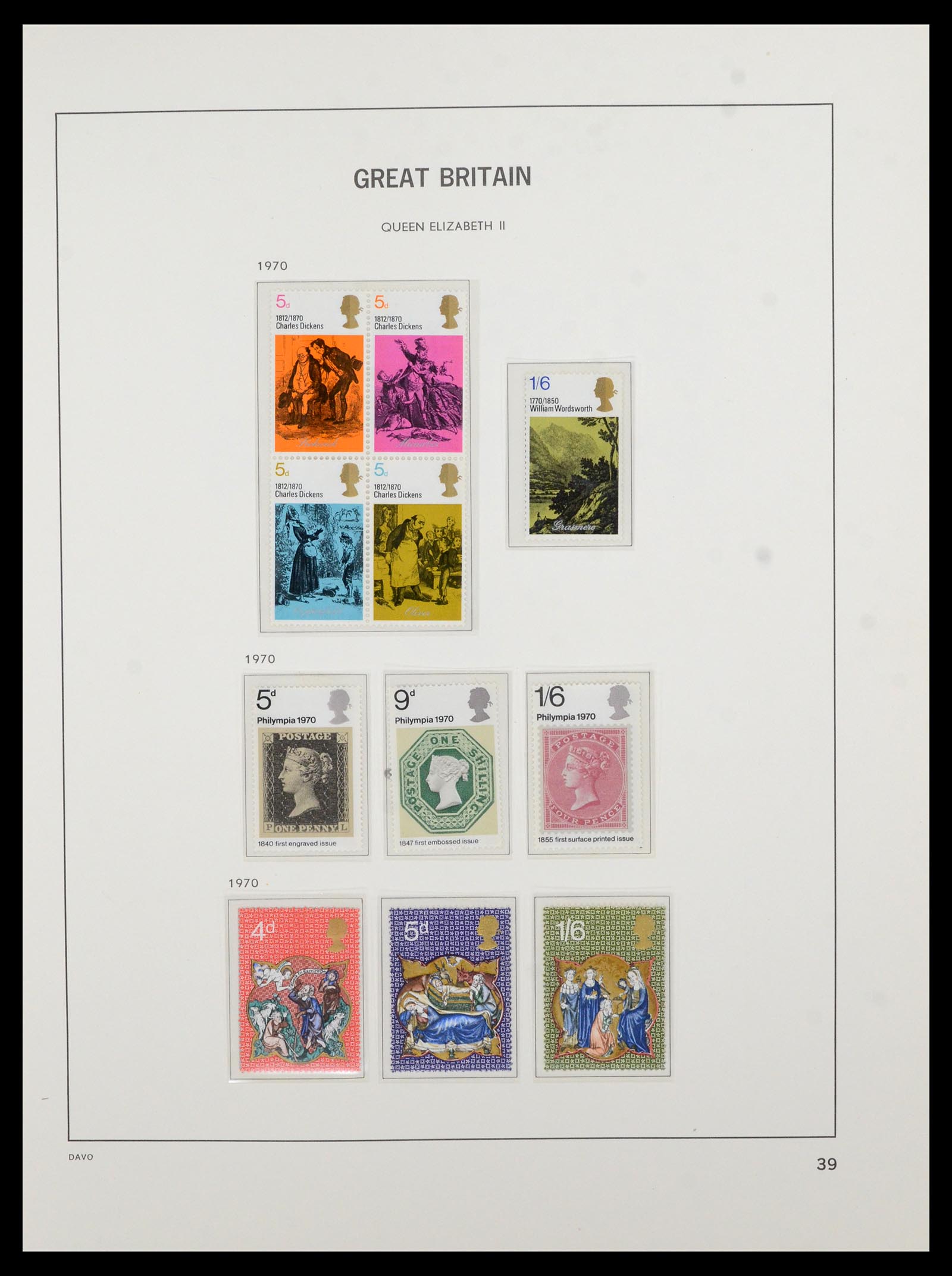 36821 045 - Stamp collection 36821 Great Britain 1856-1970.