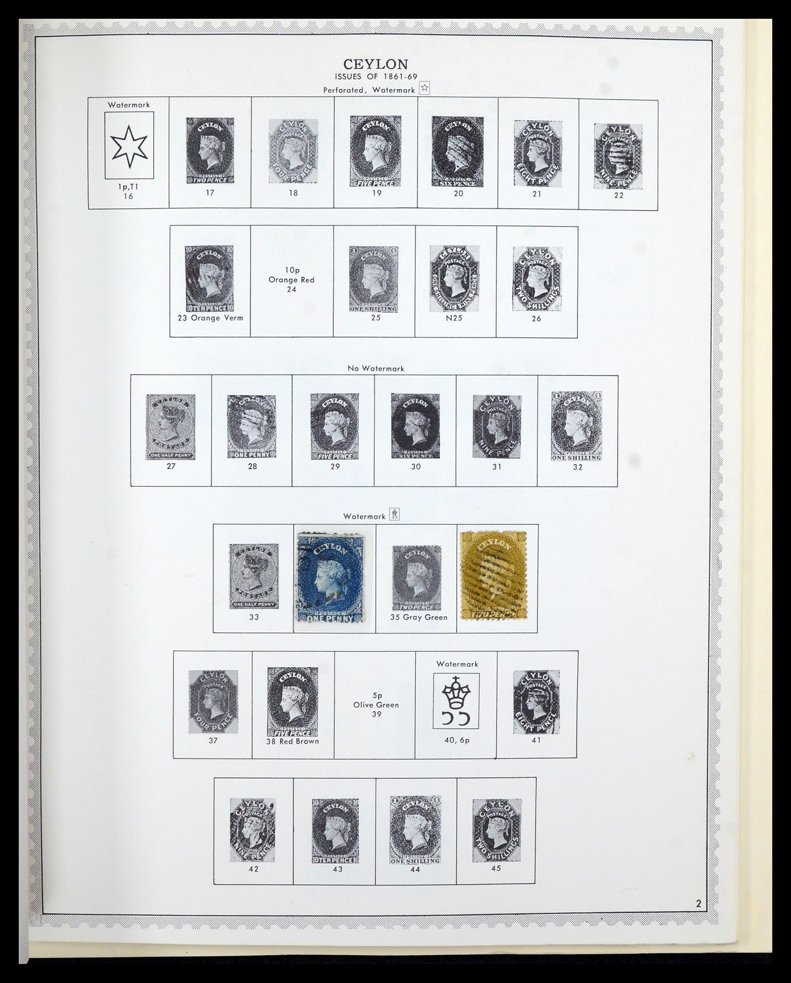 36822 015 - Postzegelverzameling 36822 Engelse koloniën in Azië 1857-1970.