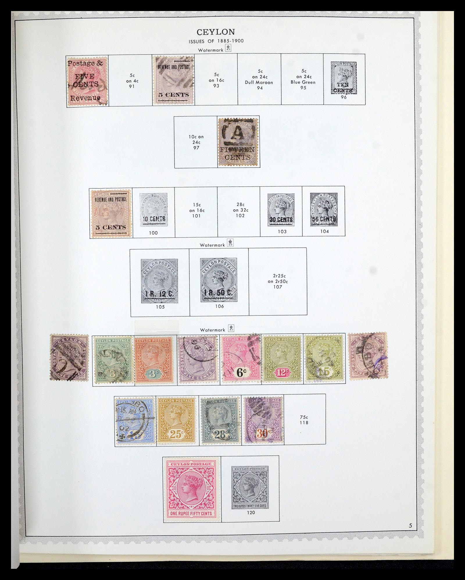 36822 018 - Postzegelverzameling 36822 Engelse koloniën in Azië 1857-1970.