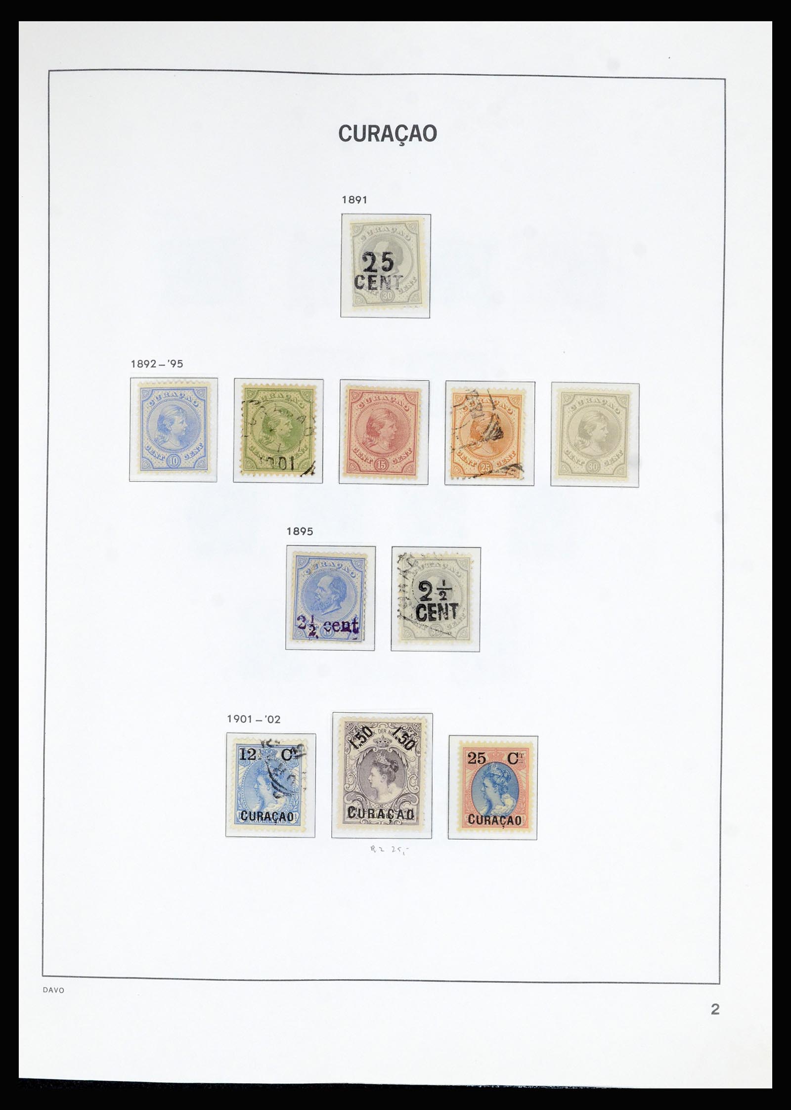 36823 002 - Postzegelverzameling 36823 Curaçao en Nederlandse Antillen  1873-1988