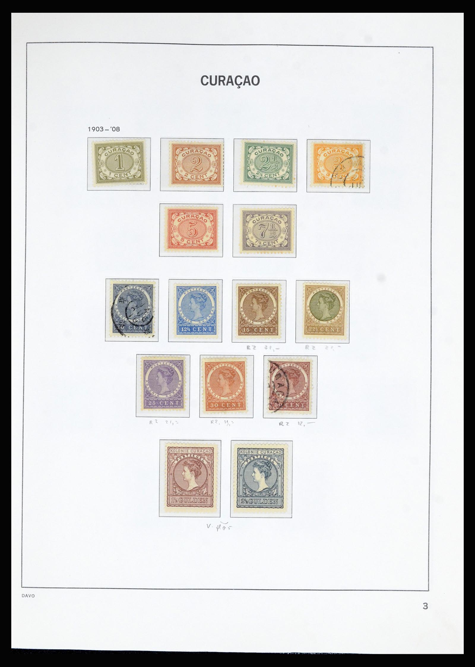 36823 003 - Postzegelverzameling 36823 Curaçao en Nederlandse Antillen  1873-1988