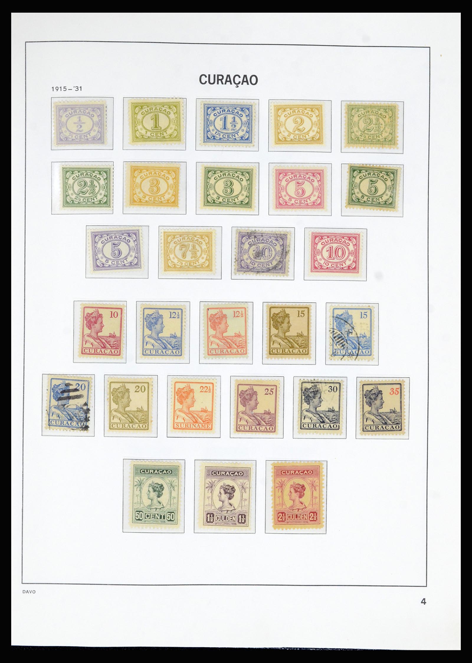 36823 004 - Postzegelverzameling 36823 Curaçao en Nederlandse Antillen  1873-1988