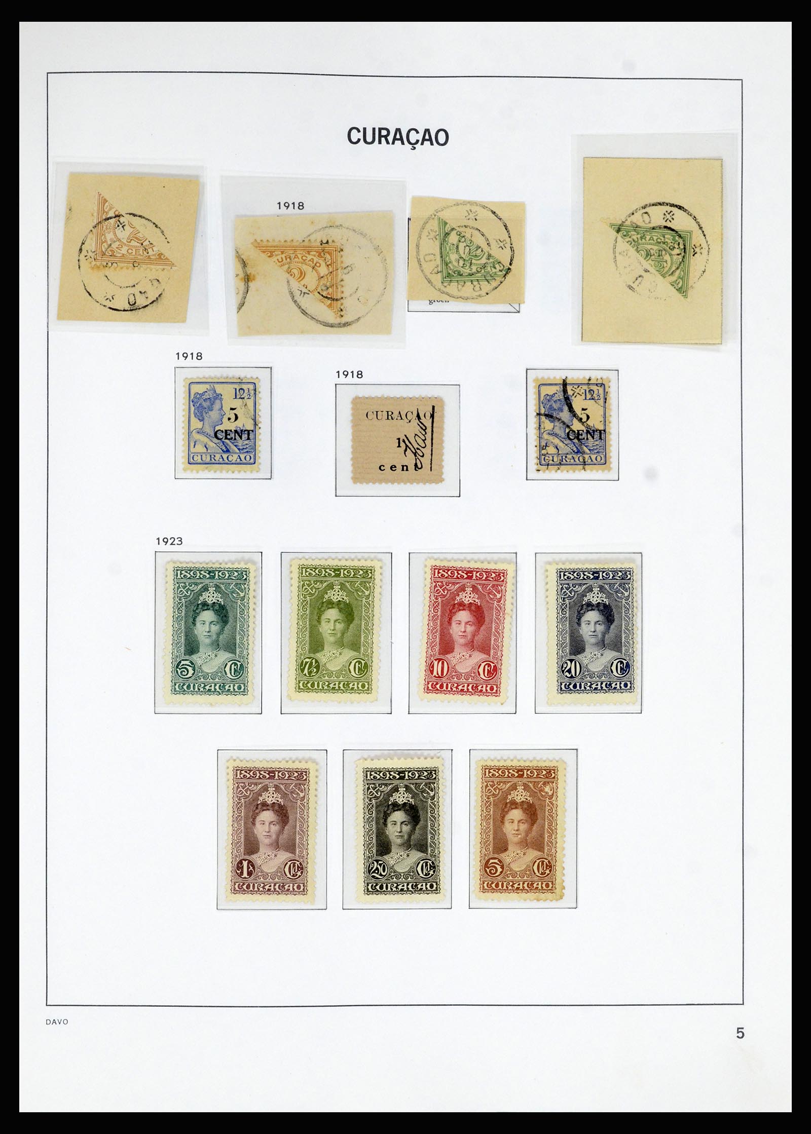 36823 005 - Postzegelverzameling 36823 Curaçao en Nederlandse Antillen  1873-1988