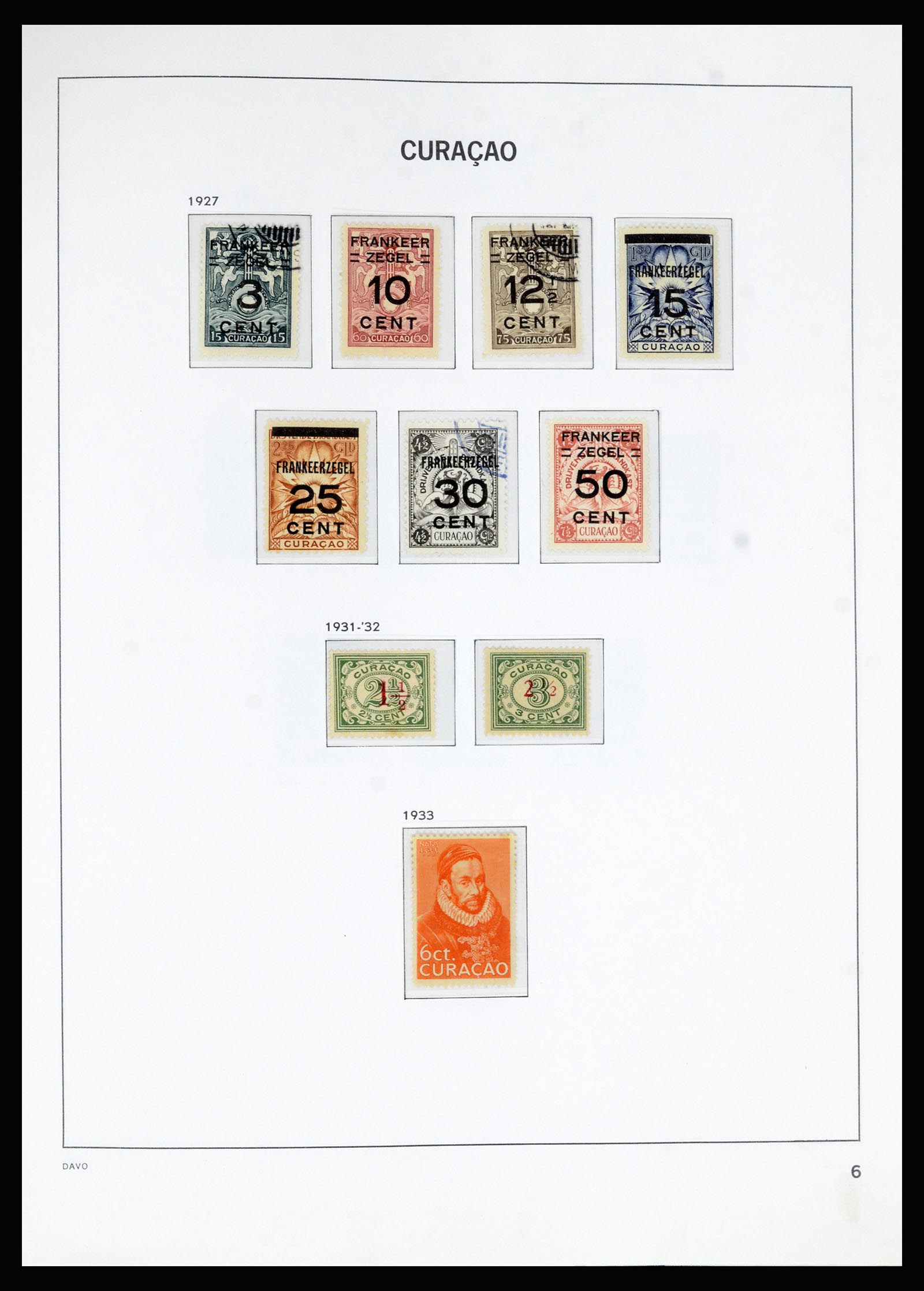 36823 006 - Postzegelverzameling 36823 Curaçao en Nederlandse Antillen  1873-1988