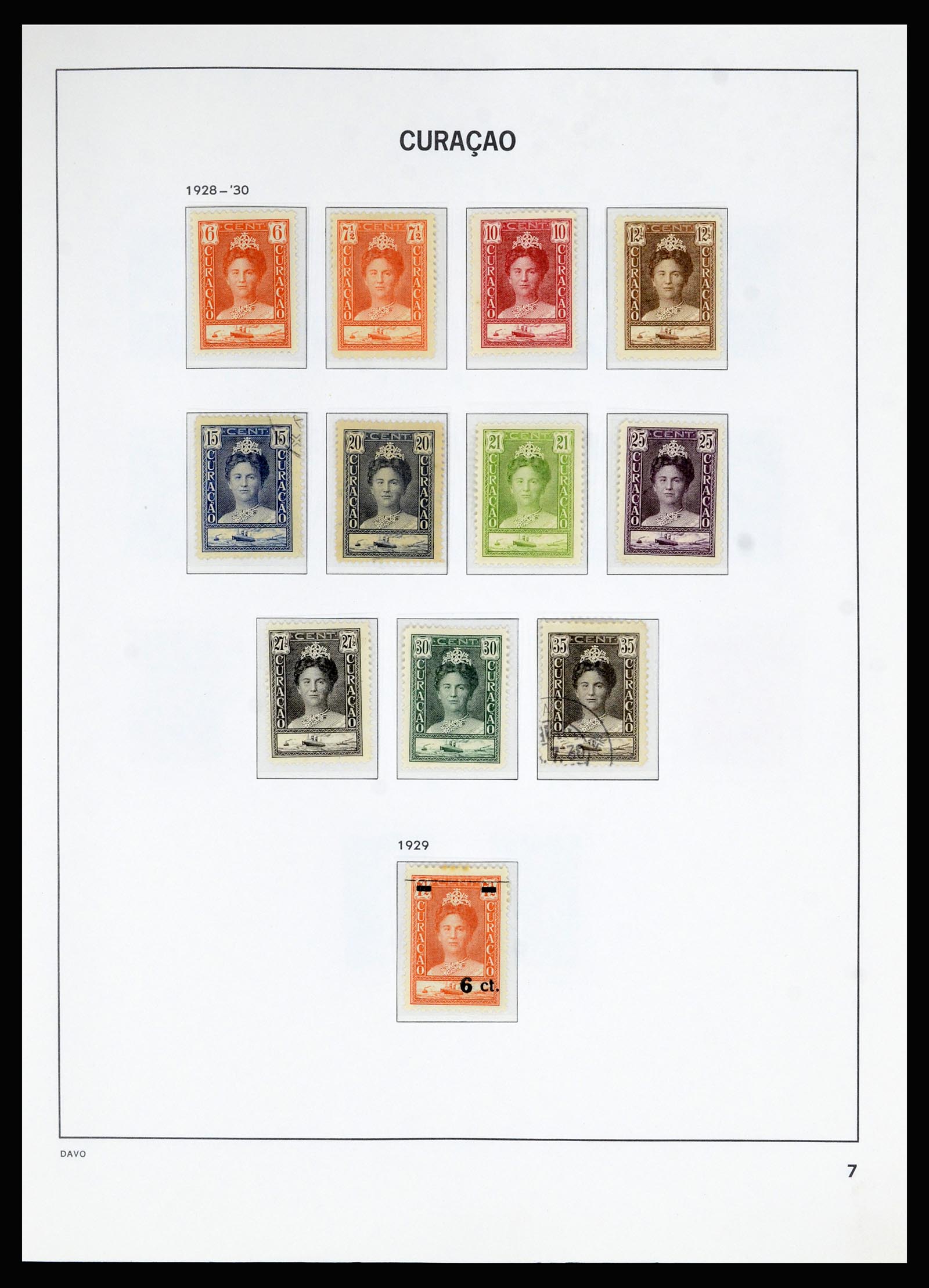 36823 007 - Postzegelverzameling 36823 Curaçao en Nederlandse Antillen  1873-1988