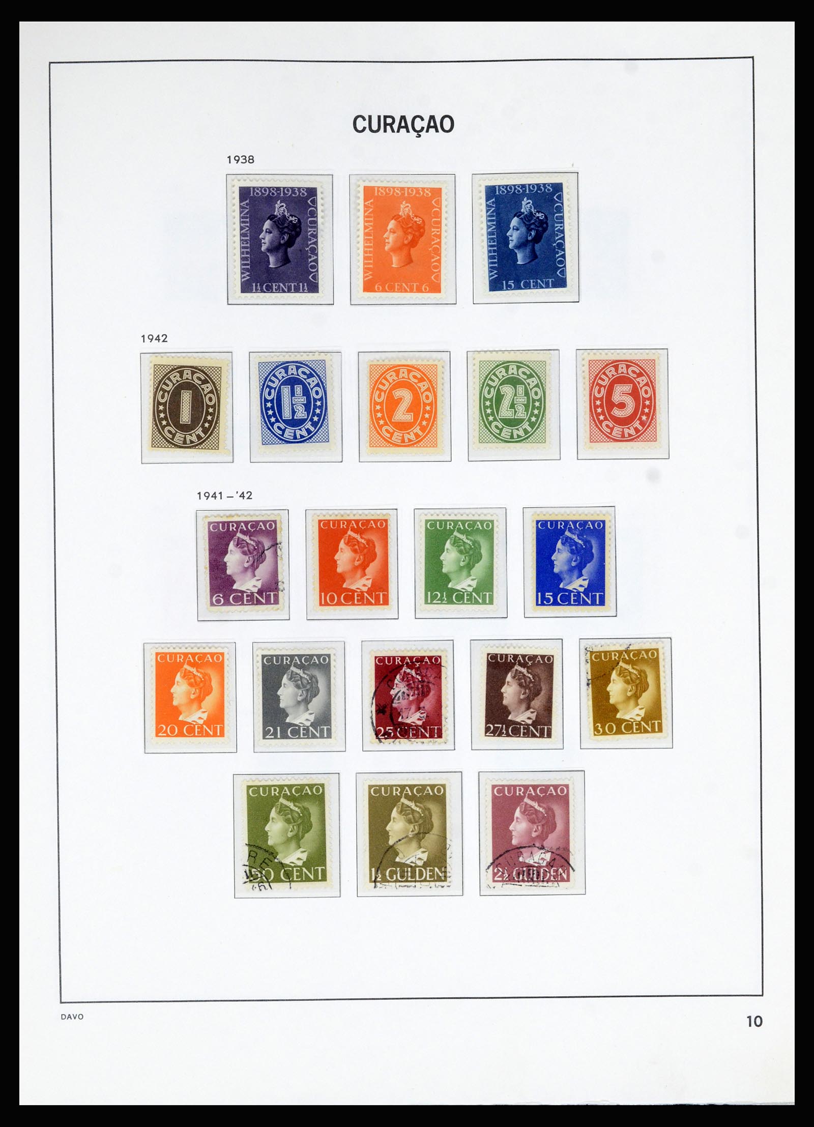36823 010 - Postzegelverzameling 36823 Curaçao en Nederlandse Antillen  1873-1988