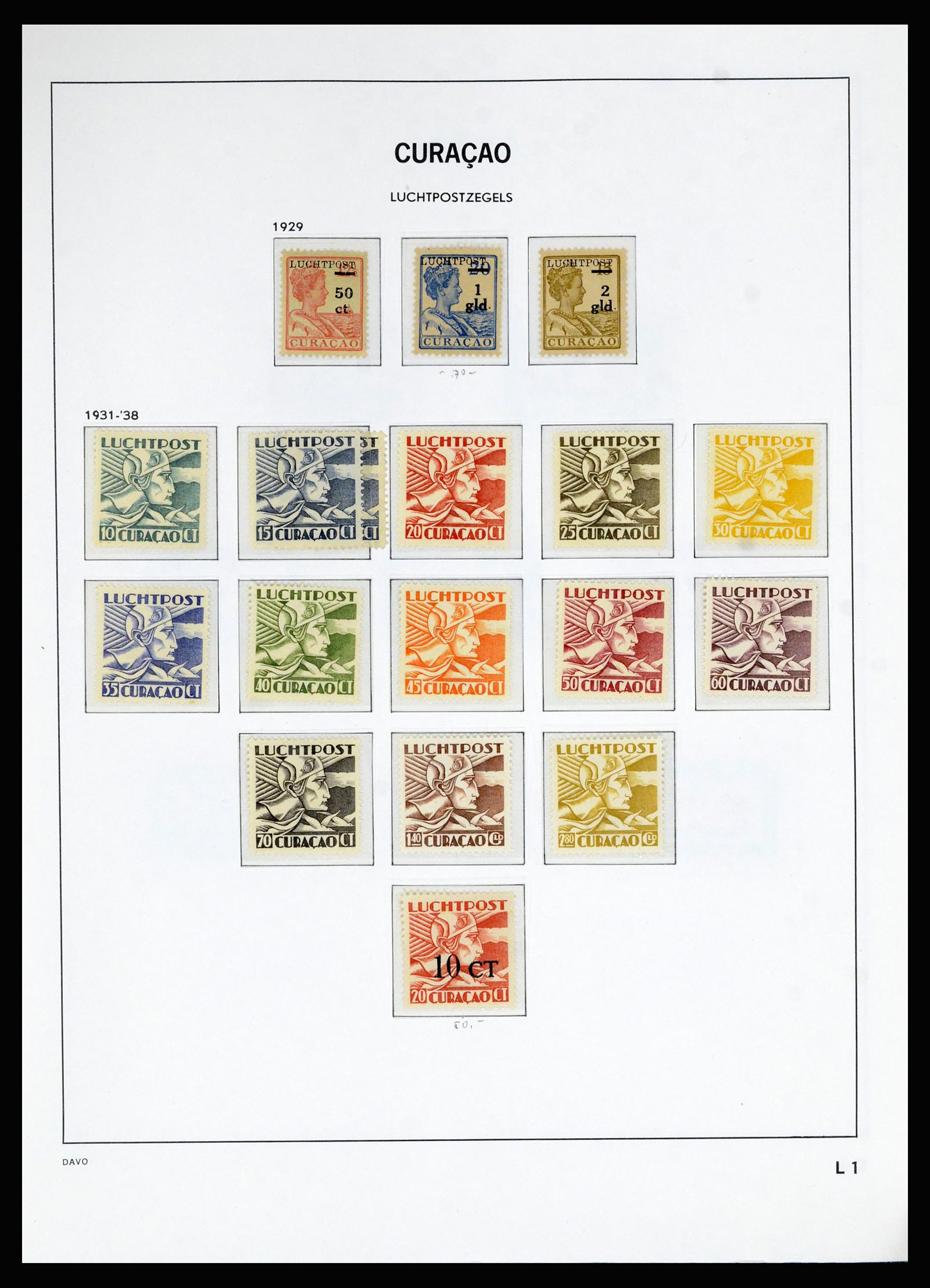 36823 015 - Postzegelverzameling 36823 Curaçao en Nederlandse Antillen  1873-1988