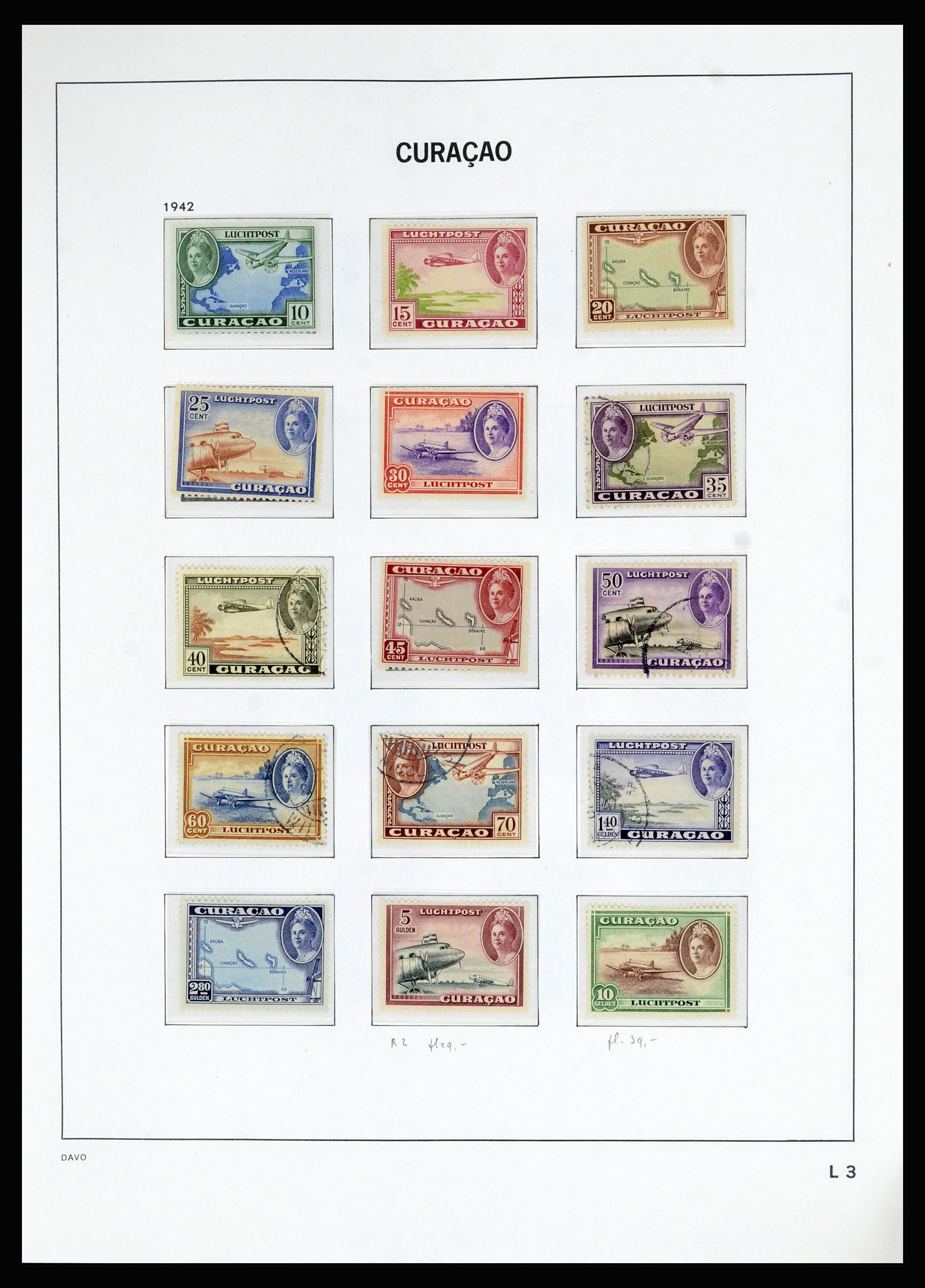 36823 017 - Postzegelverzameling 36823 Curaçao en Nederlandse Antillen  1873-1988