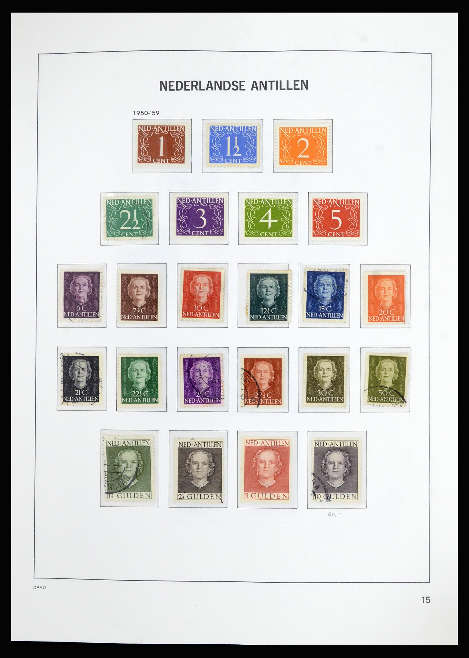 36823 024 - Postzegelverzameling 36823 Curaçao en Nederlandse Antillen  1873-1988