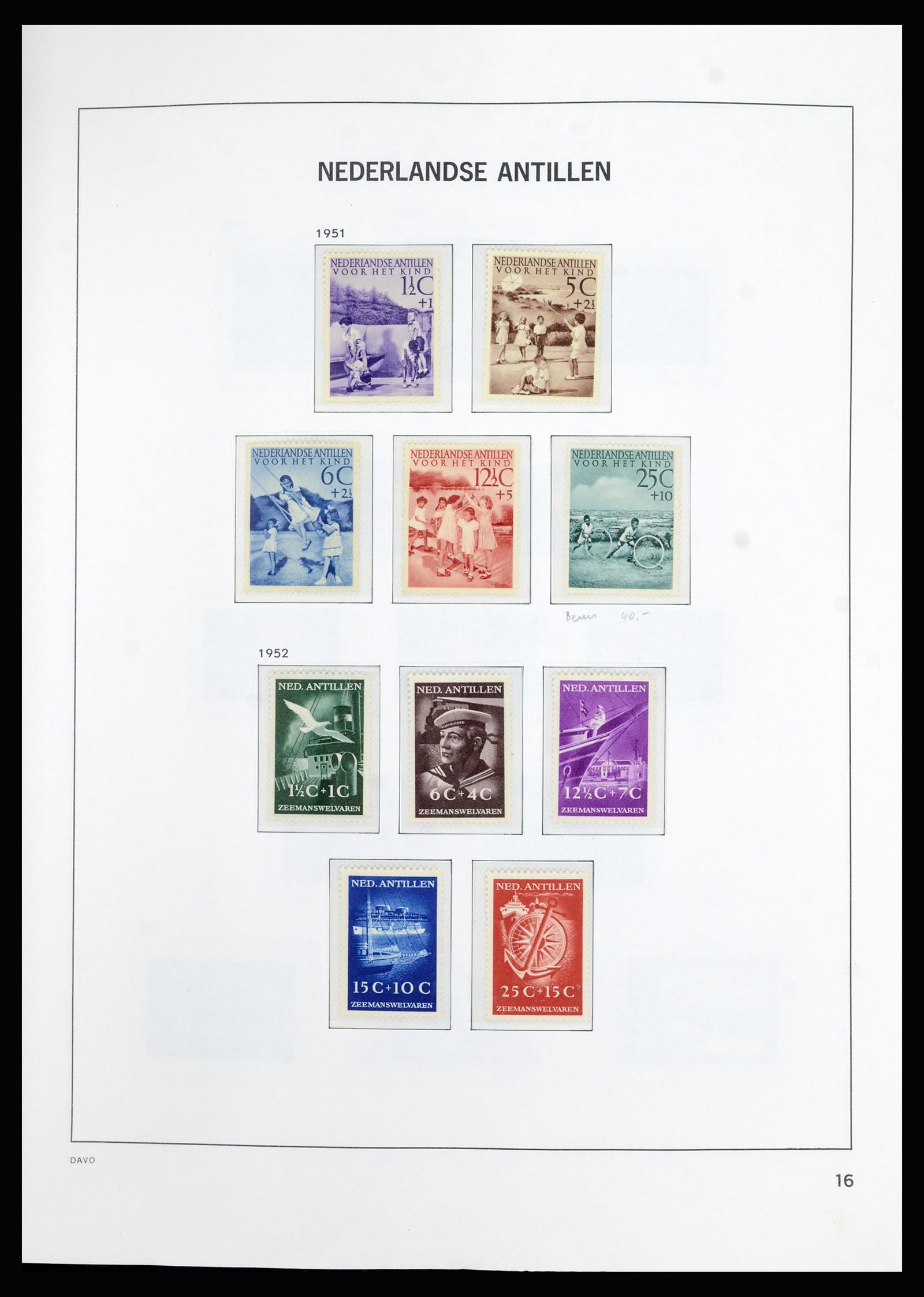 36823 025 - Stamp collection 36823 Curaçao and Netherlands Antilles  1873-1988.