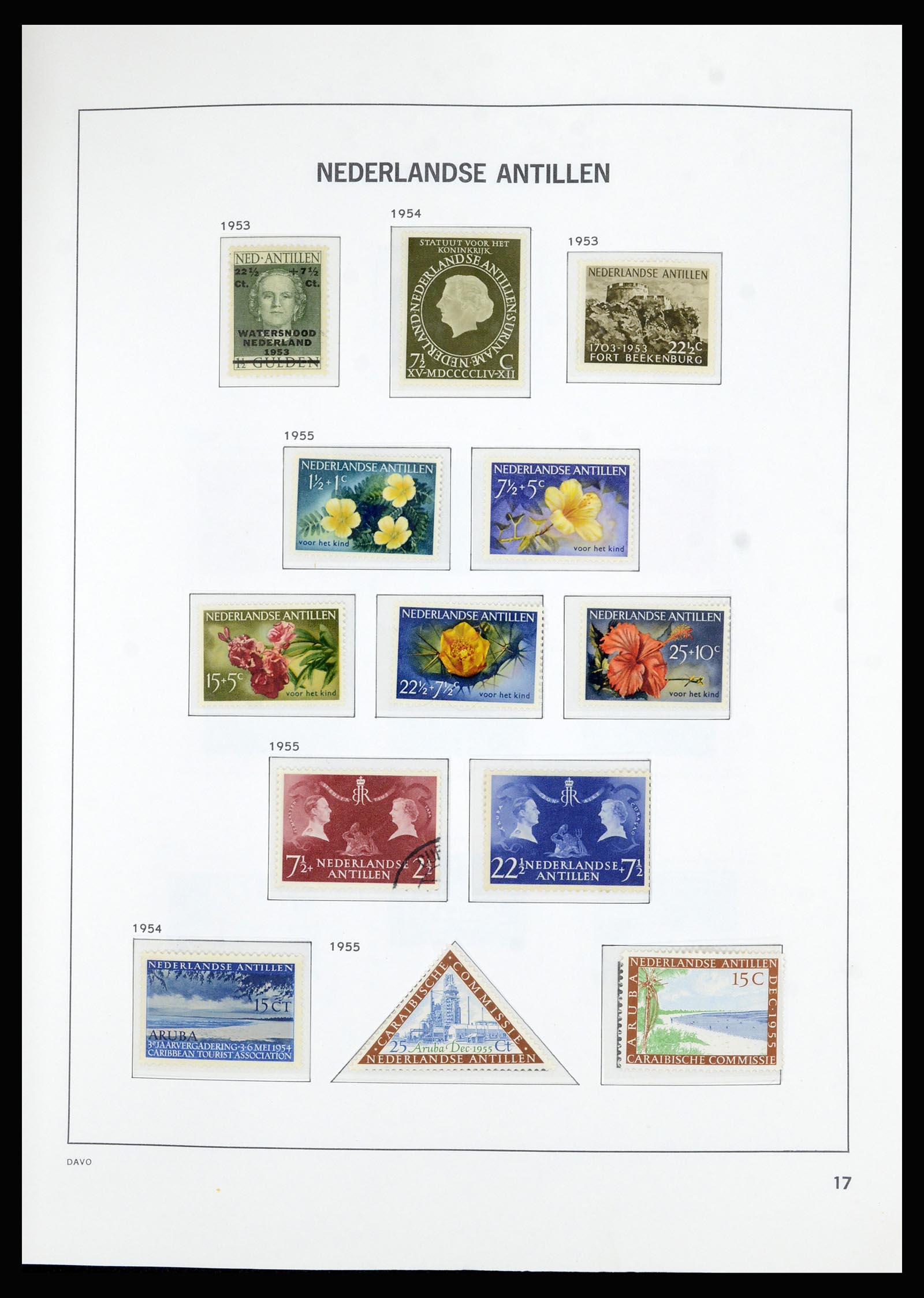 36823 026 - Postzegelverzameling 36823 Curaçao en Nederlandse Antillen  1873-1988