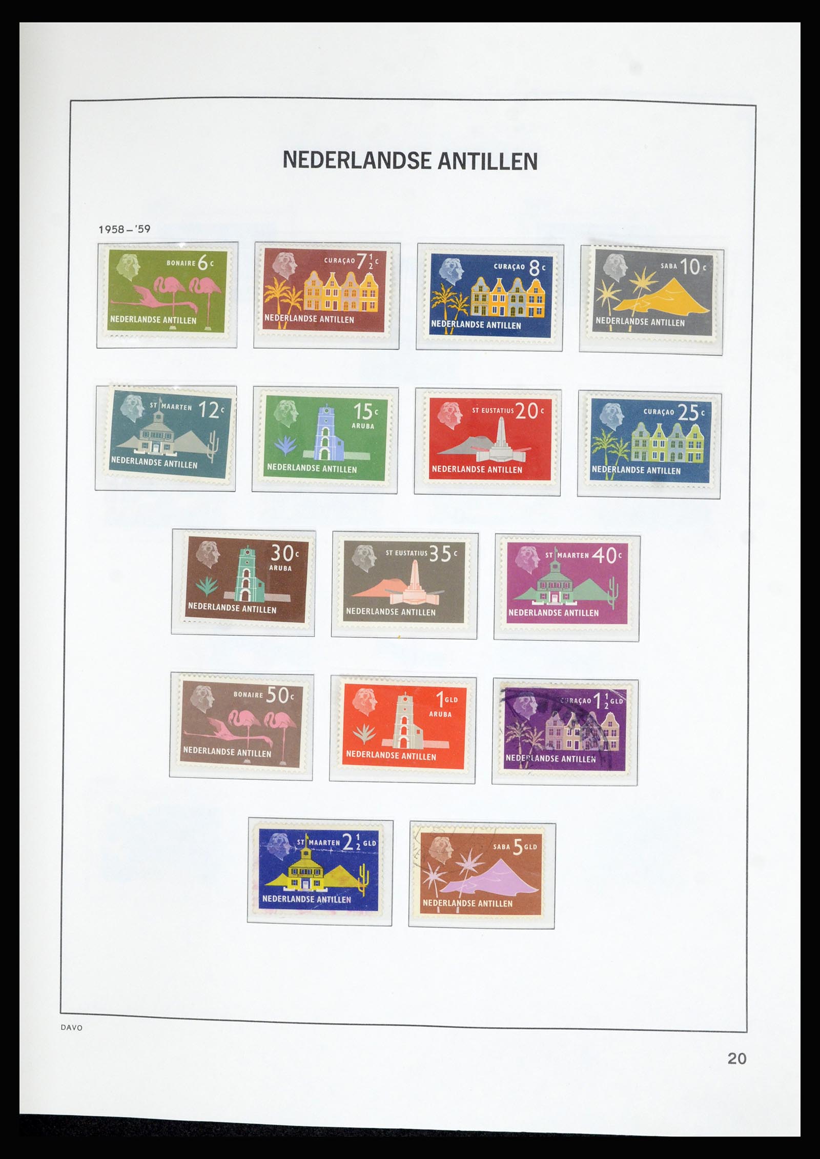 36823 029 - Postzegelverzameling 36823 Curaçao en Nederlandse Antillen  1873-1988