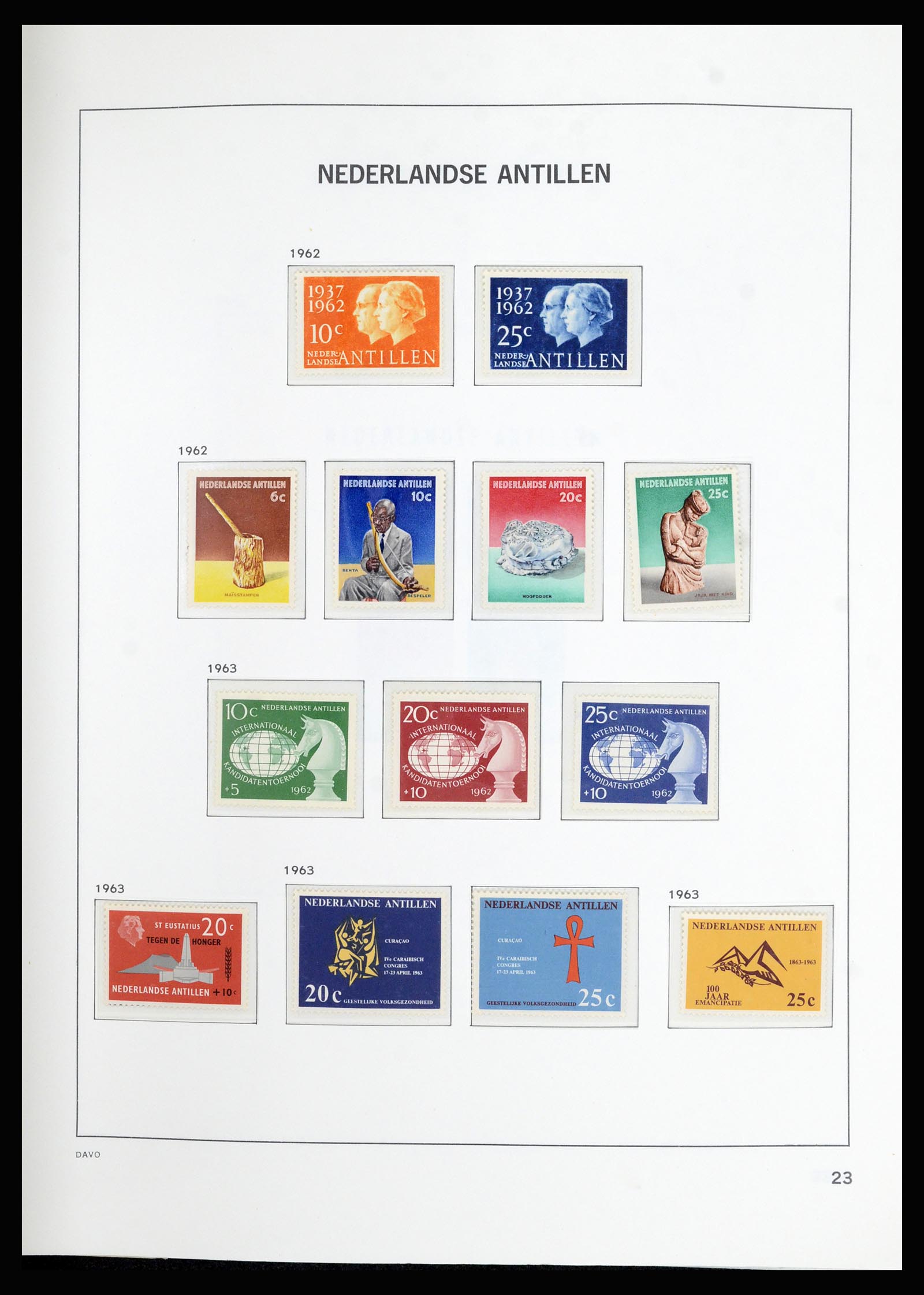 36823 032 - Stamp collection 36823 Curaçao and Netherlands Antilles  1873-1988.