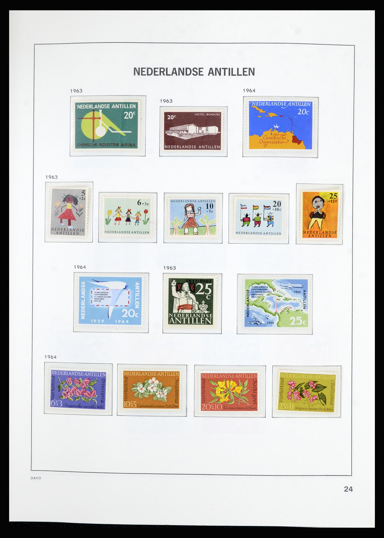 36823 034 - Postzegelverzameling 36823 Curaçao en Nederlandse Antillen  1873-1988