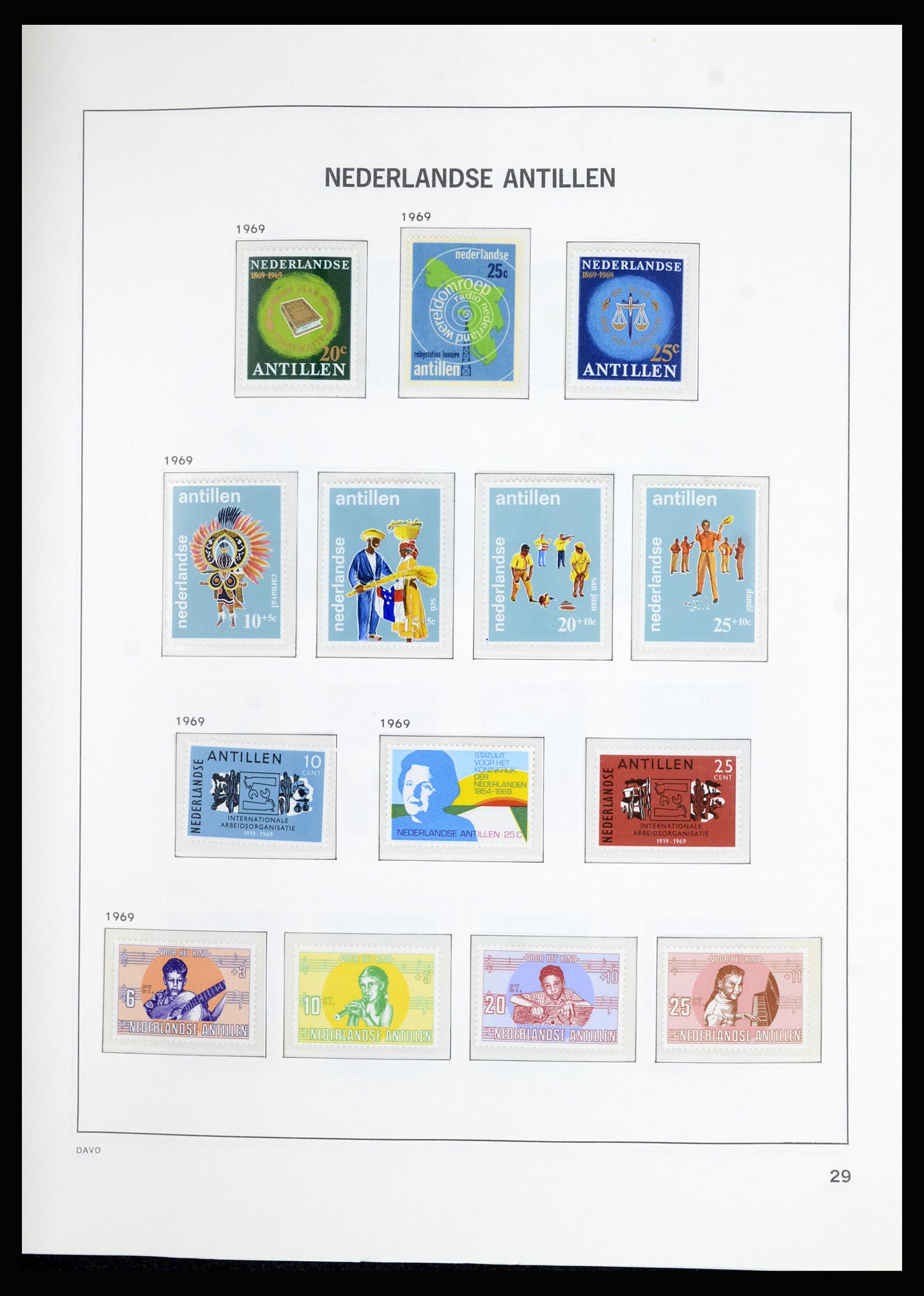 36823 039 - Postzegelverzameling 36823 Curaçao en Nederlandse Antillen  1873-1988