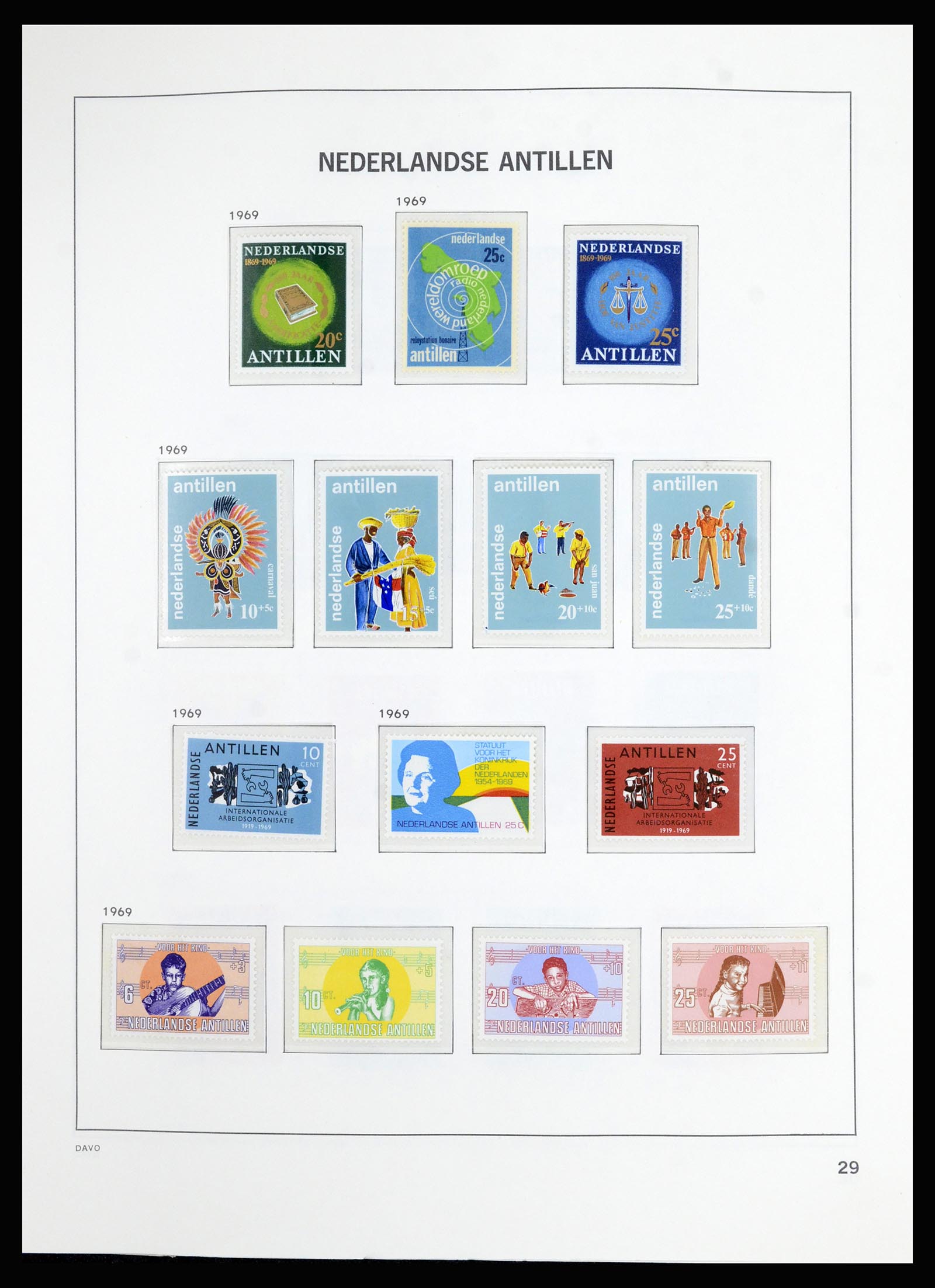 36823 040 - Postzegelverzameling 36823 Curaçao en Nederlandse Antillen  1873-1988