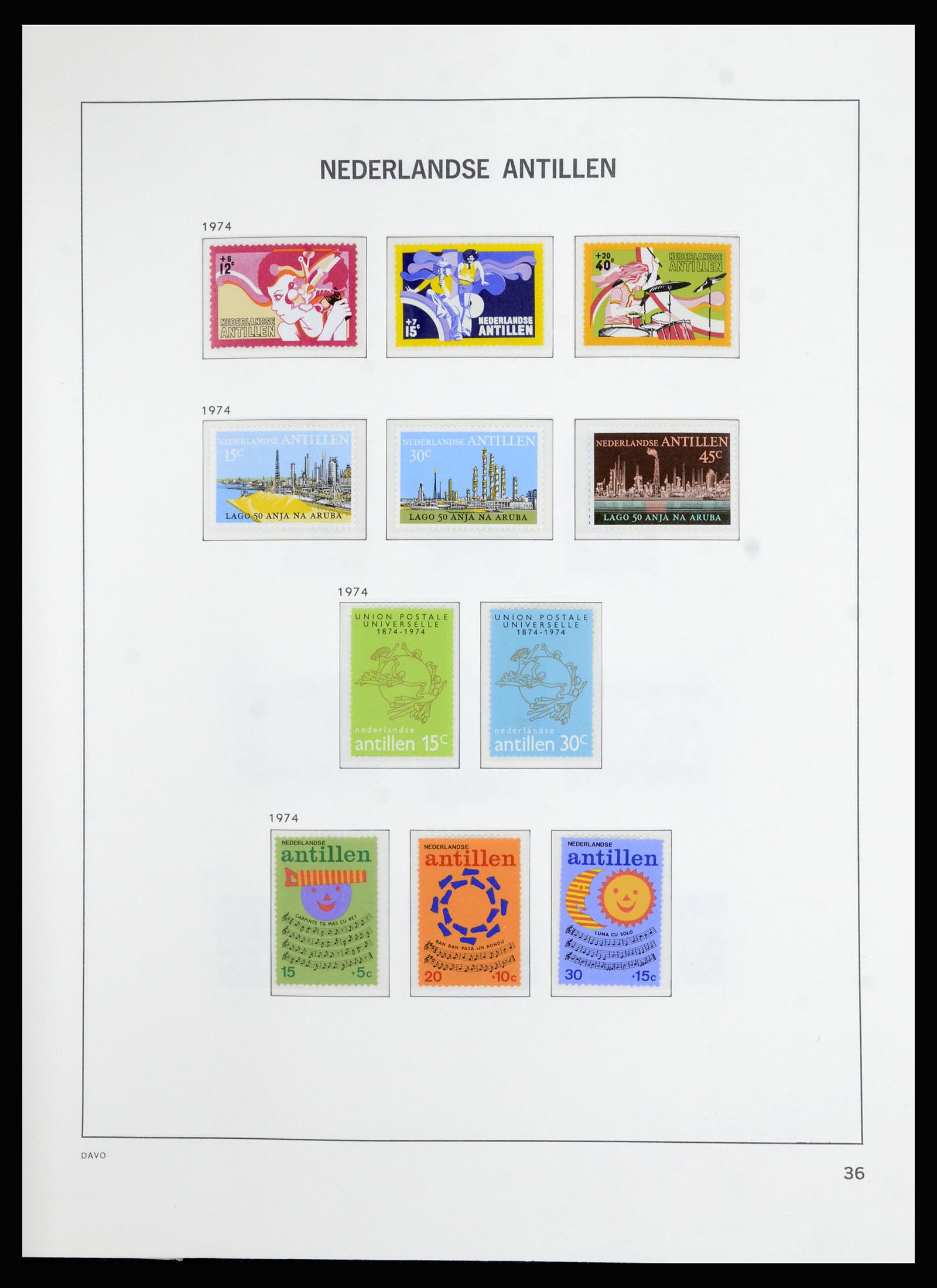 36823 047 - Postzegelverzameling 36823 Curaçao en Nederlandse Antillen  1873-1988