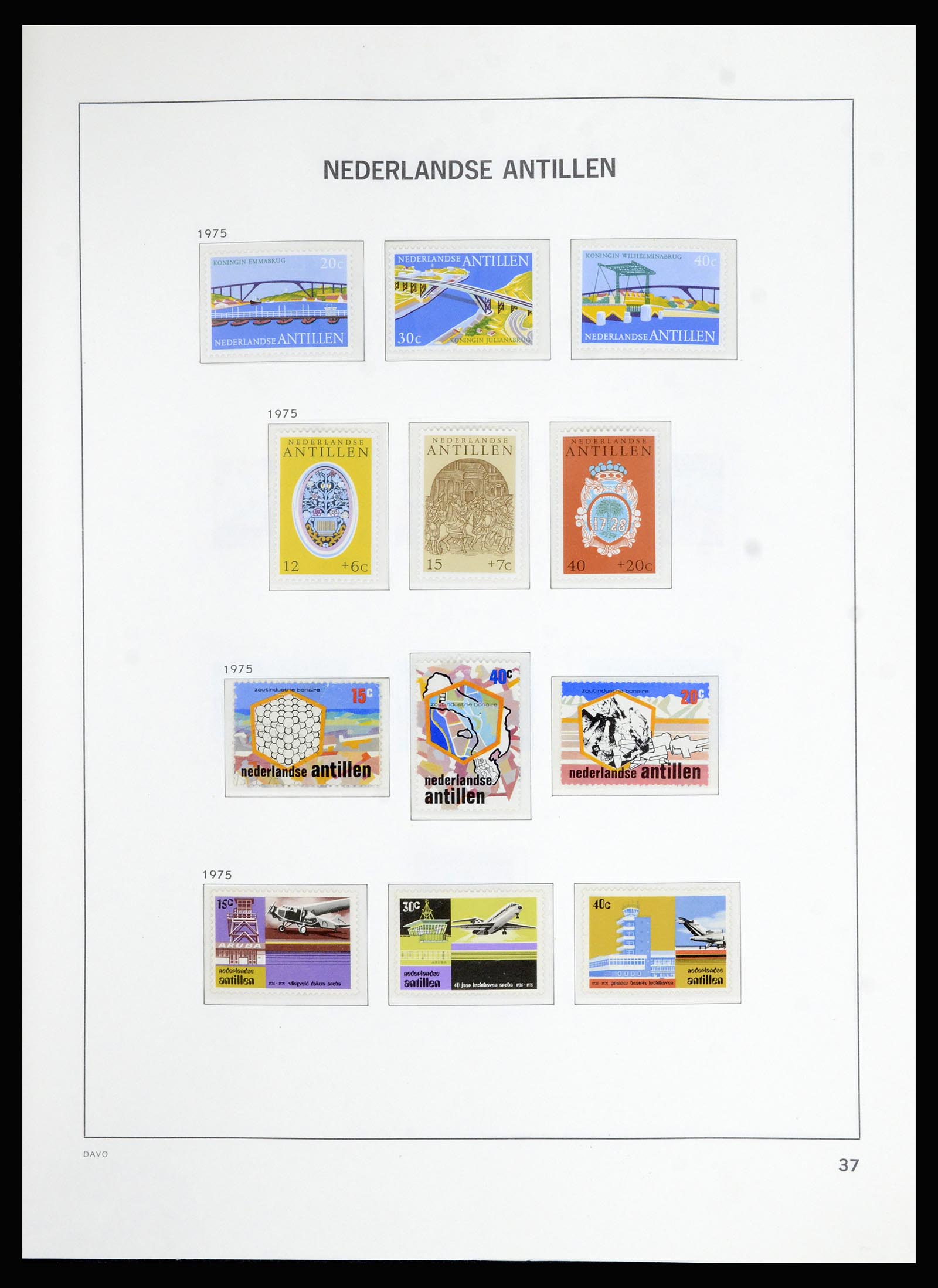 36823 048 - Postzegelverzameling 36823 Curaçao en Nederlandse Antillen  1873-1988