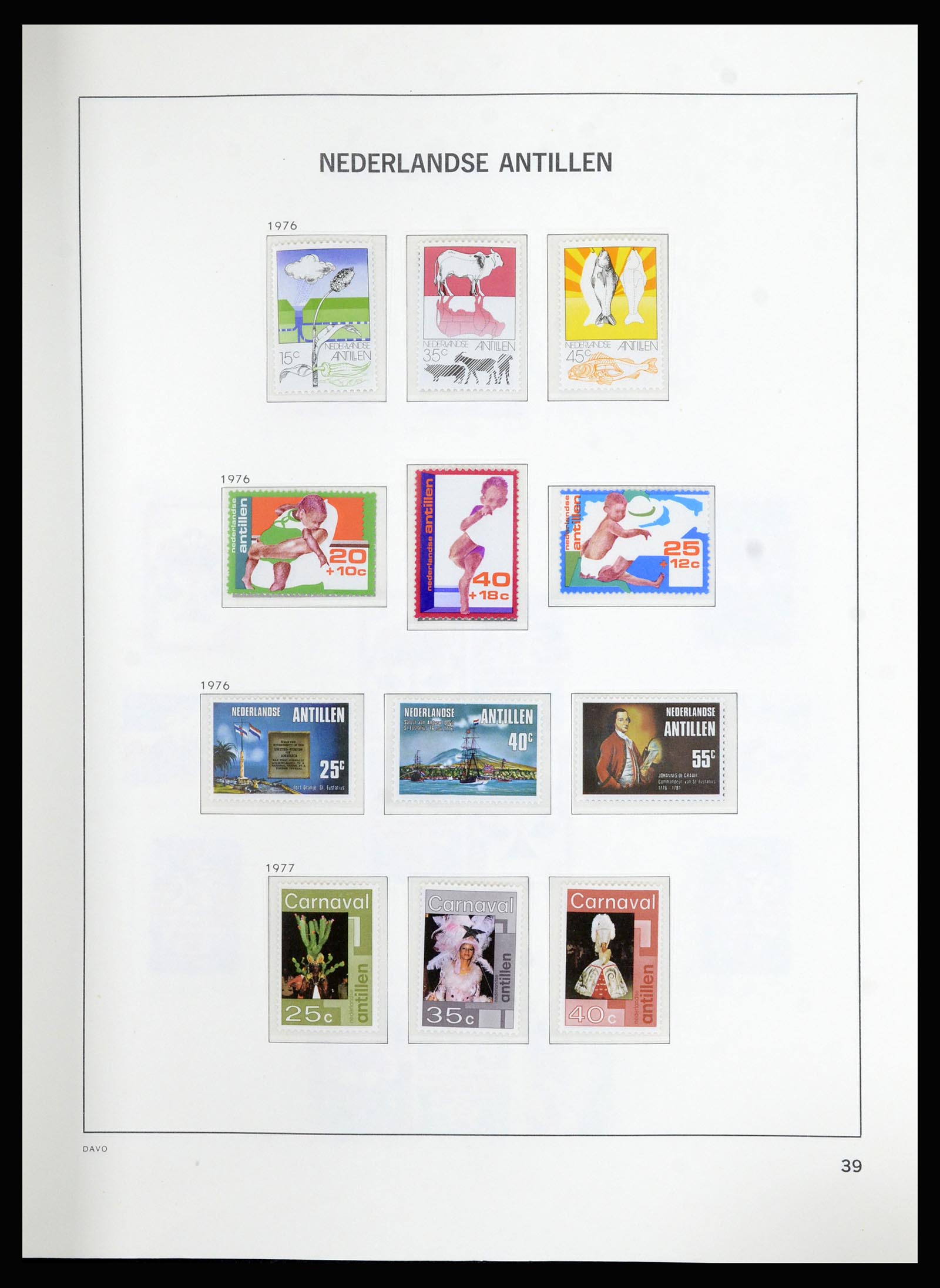 36823 050 - Postzegelverzameling 36823 Curaçao en Nederlandse Antillen  1873-1988