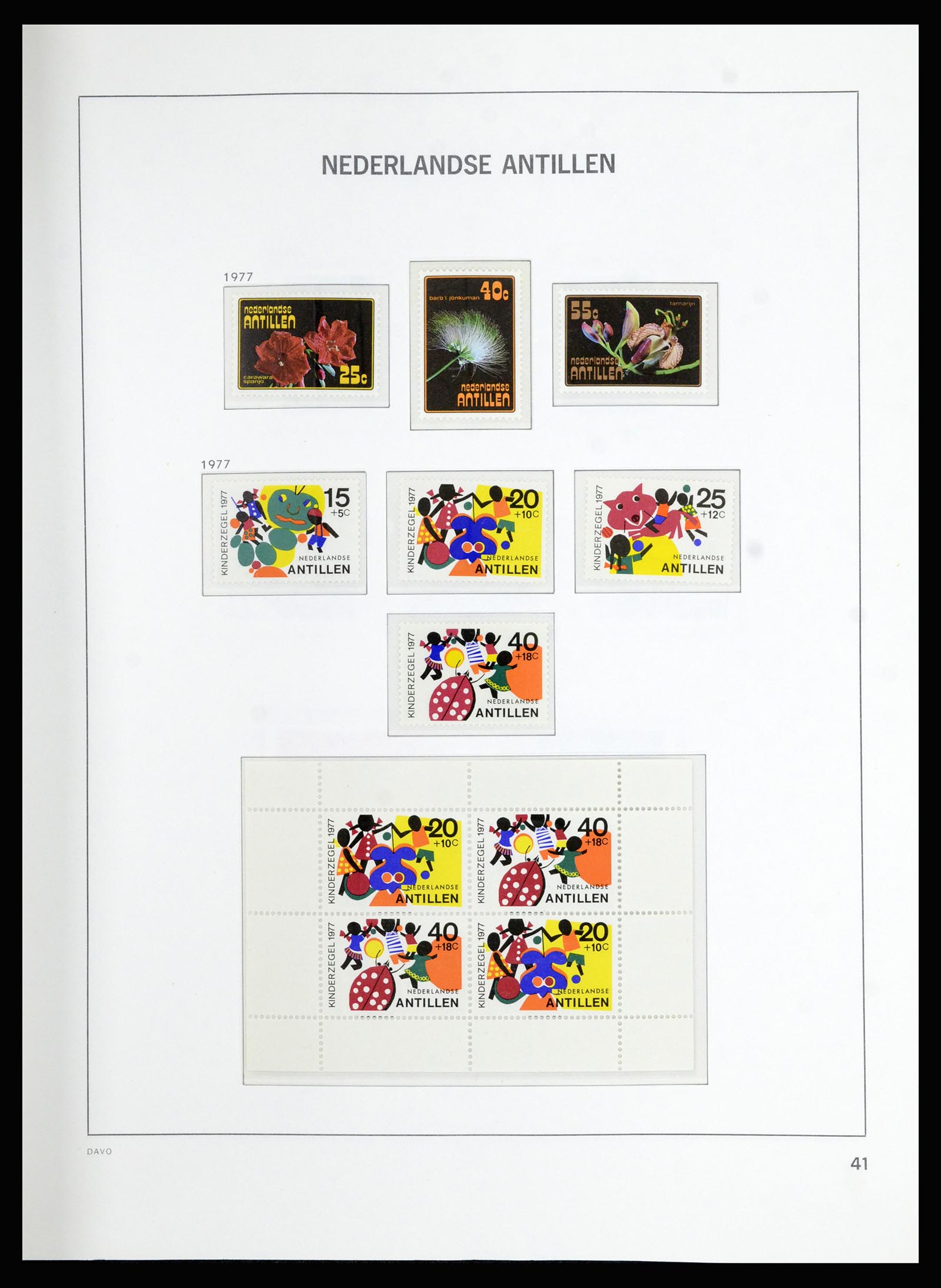 36823 052 - Postzegelverzameling 36823 Curaçao en Nederlandse Antillen  1873-1988