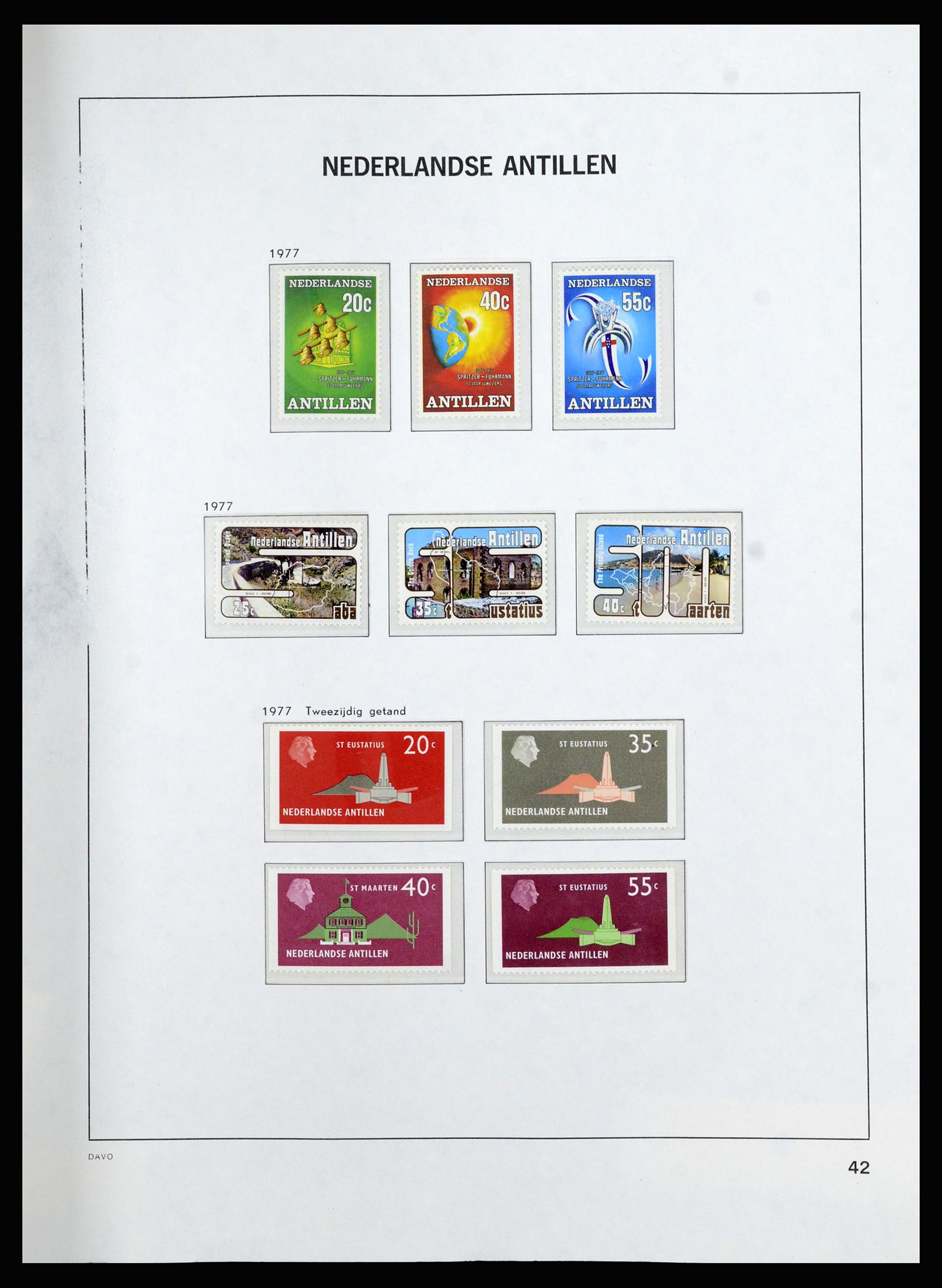36823 053 - Postzegelverzameling 36823 Curaçao en Nederlandse Antillen  1873-1988