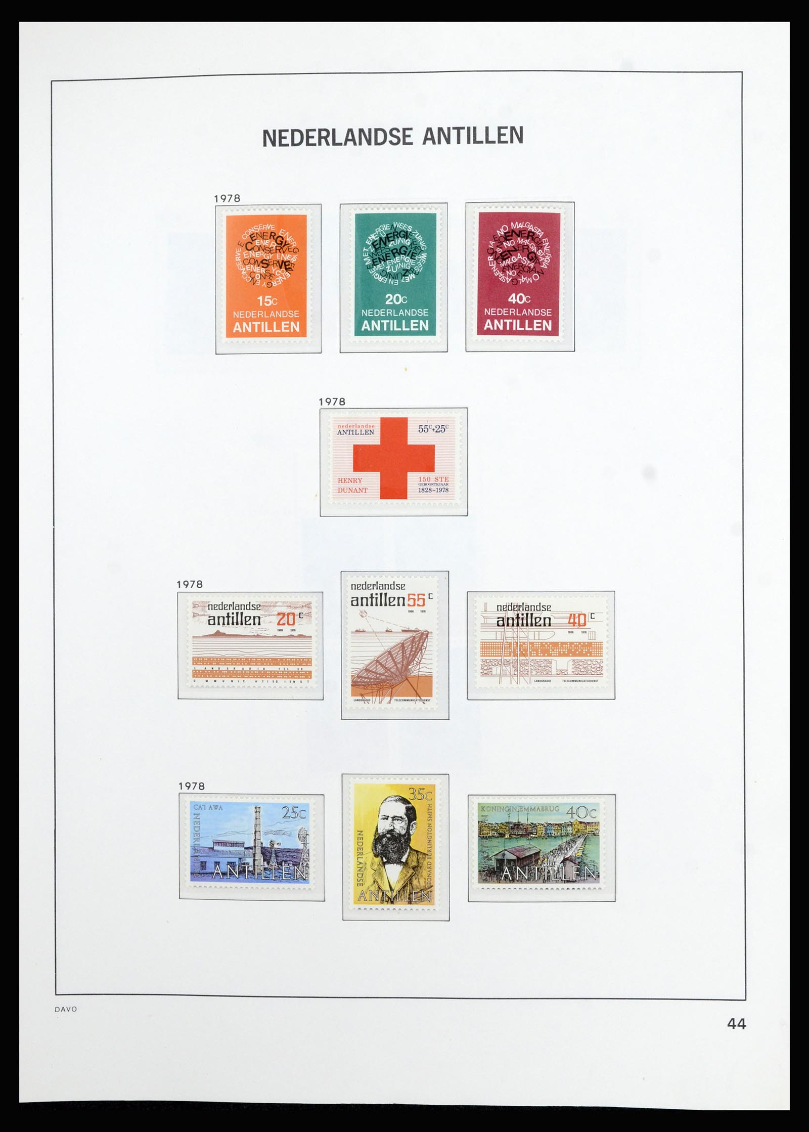 36823 057 - Postzegelverzameling 36823 Curaçao en Nederlandse Antillen  1873-1988