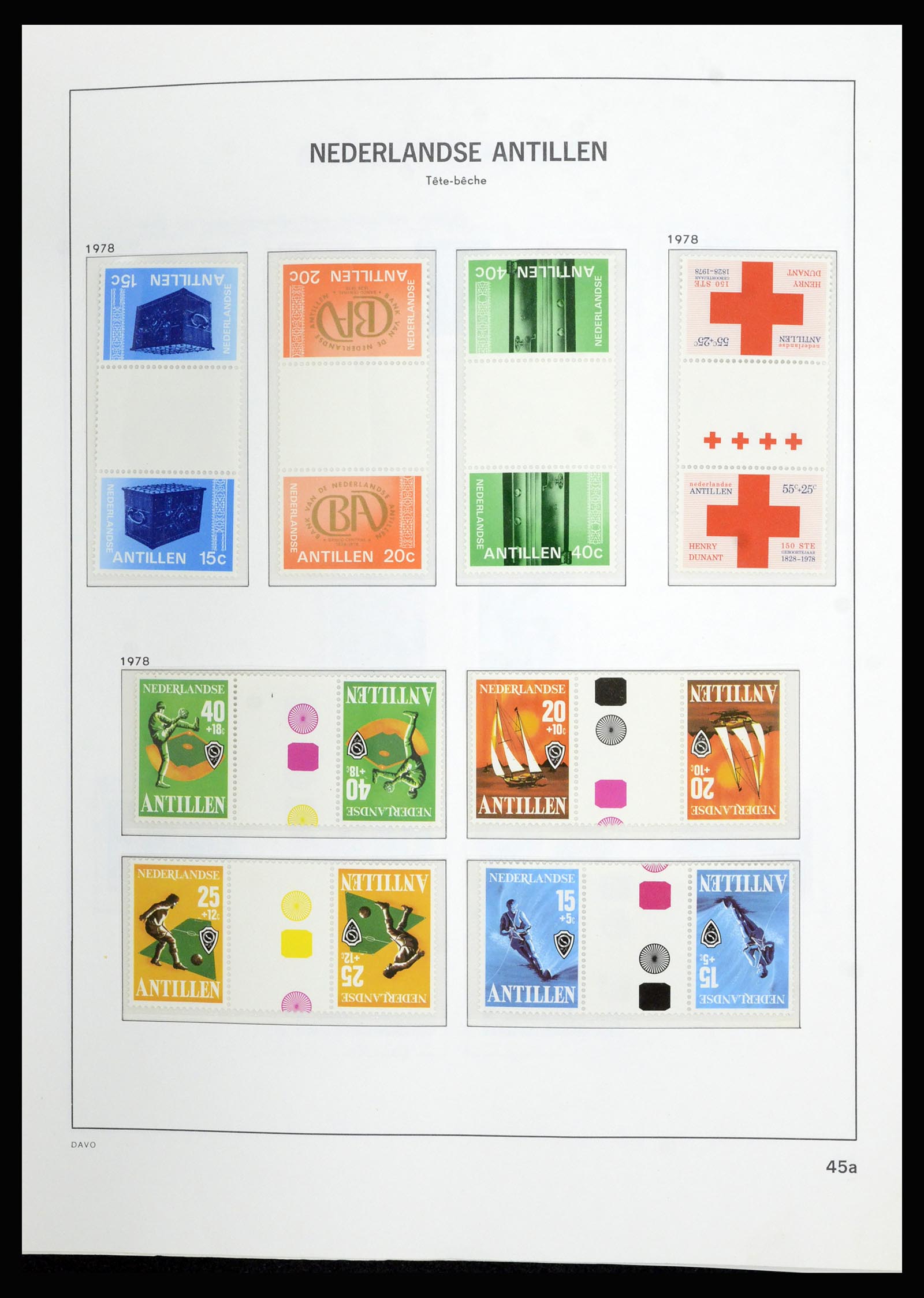 36823 059 - Postzegelverzameling 36823 Curaçao en Nederlandse Antillen  1873-1988