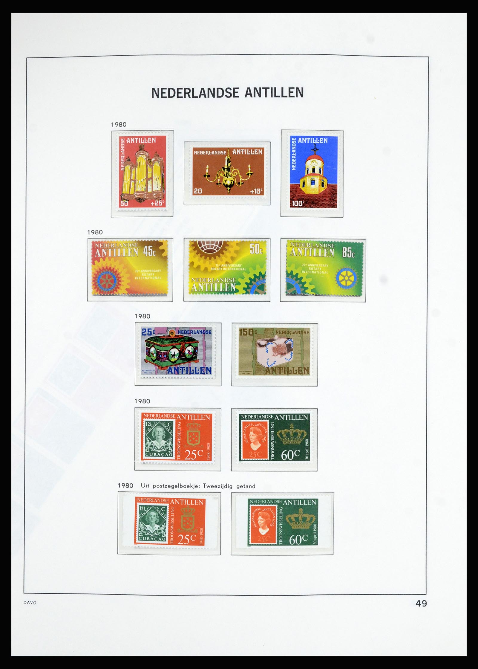 36823 067 - Postzegelverzameling 36823 Curaçao en Nederlandse Antillen  1873-1988