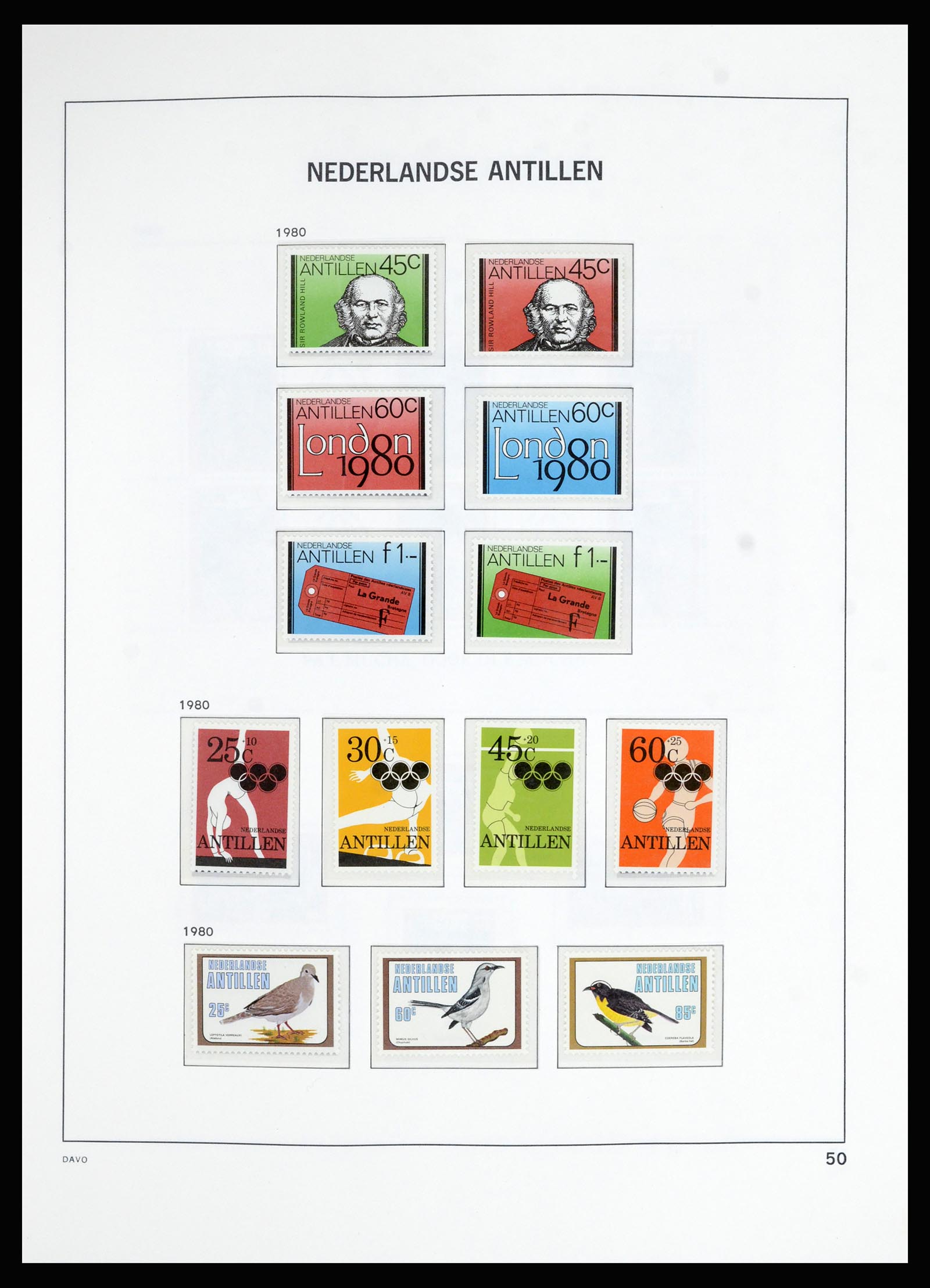 36823 069 - Postzegelverzameling 36823 Curaçao en Nederlandse Antillen  1873-1988