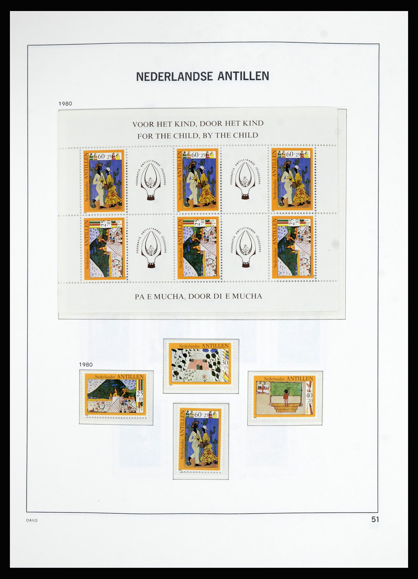 36823 070 - Postzegelverzameling 36823 Curaçao en Nederlandse Antillen  1873-1988