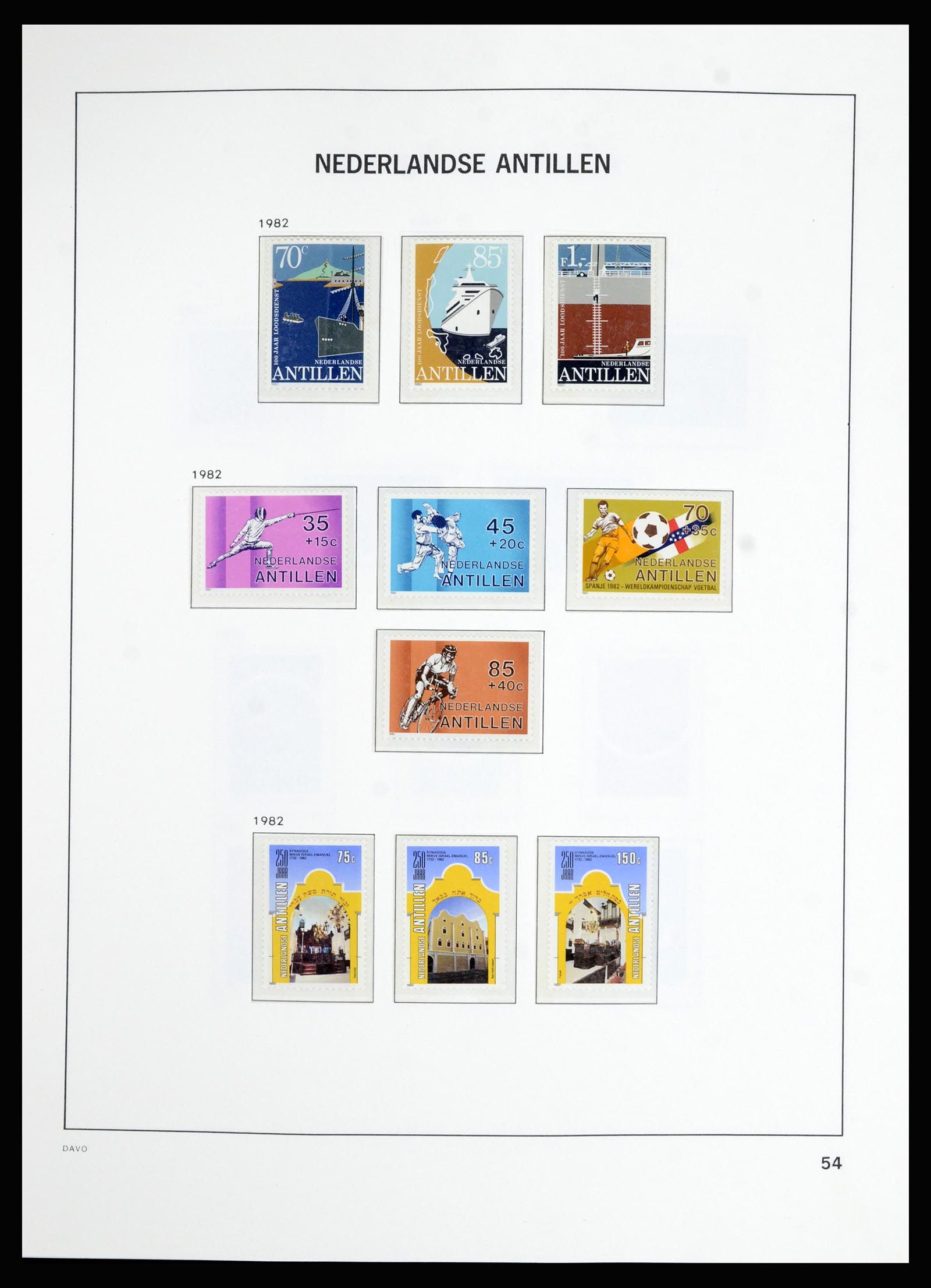 36823 073 - Postzegelverzameling 36823 Curaçao en Nederlandse Antillen  1873-1988