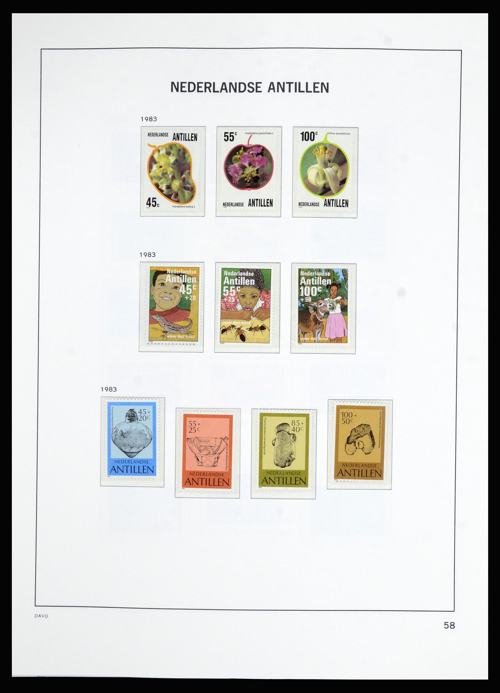36823 077 - Postzegelverzameling 36823 Curaçao en Nederlandse Antillen  1873-1988