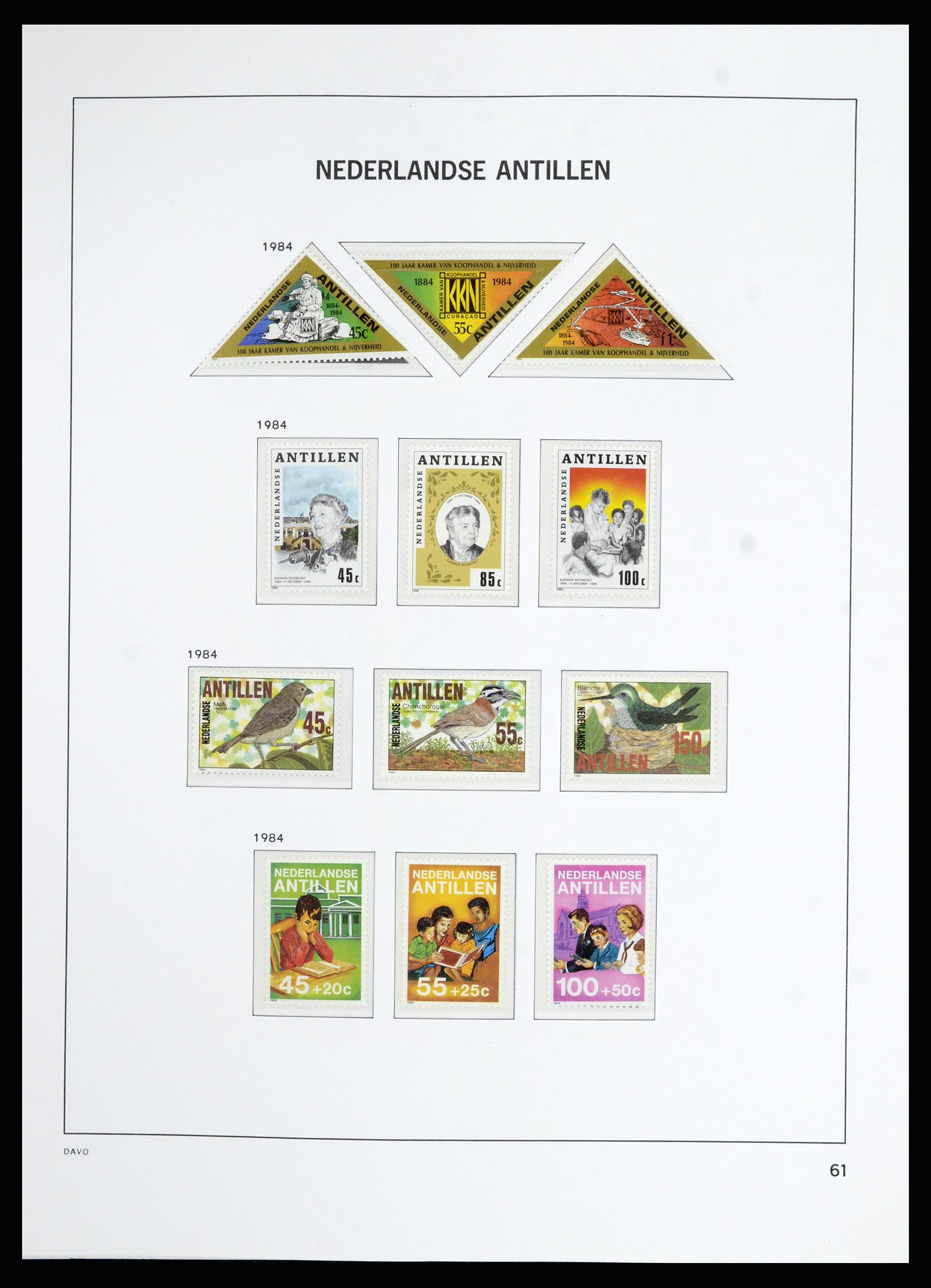 36823 080 - Postzegelverzameling 36823 Curaçao en Nederlandse Antillen  1873-1988