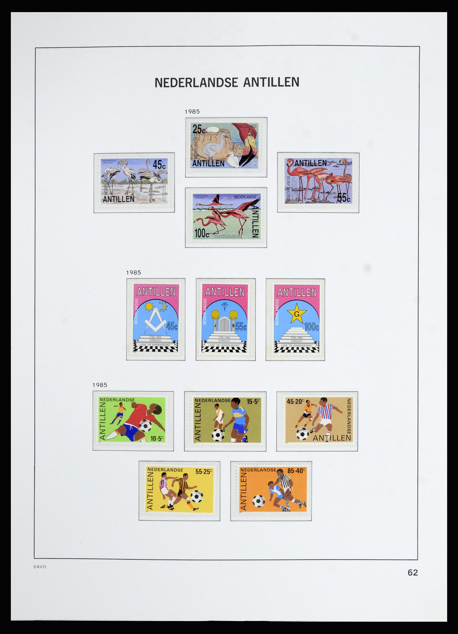 36823 081 - Postzegelverzameling 36823 Curaçao en Nederlandse Antillen  1873-1988