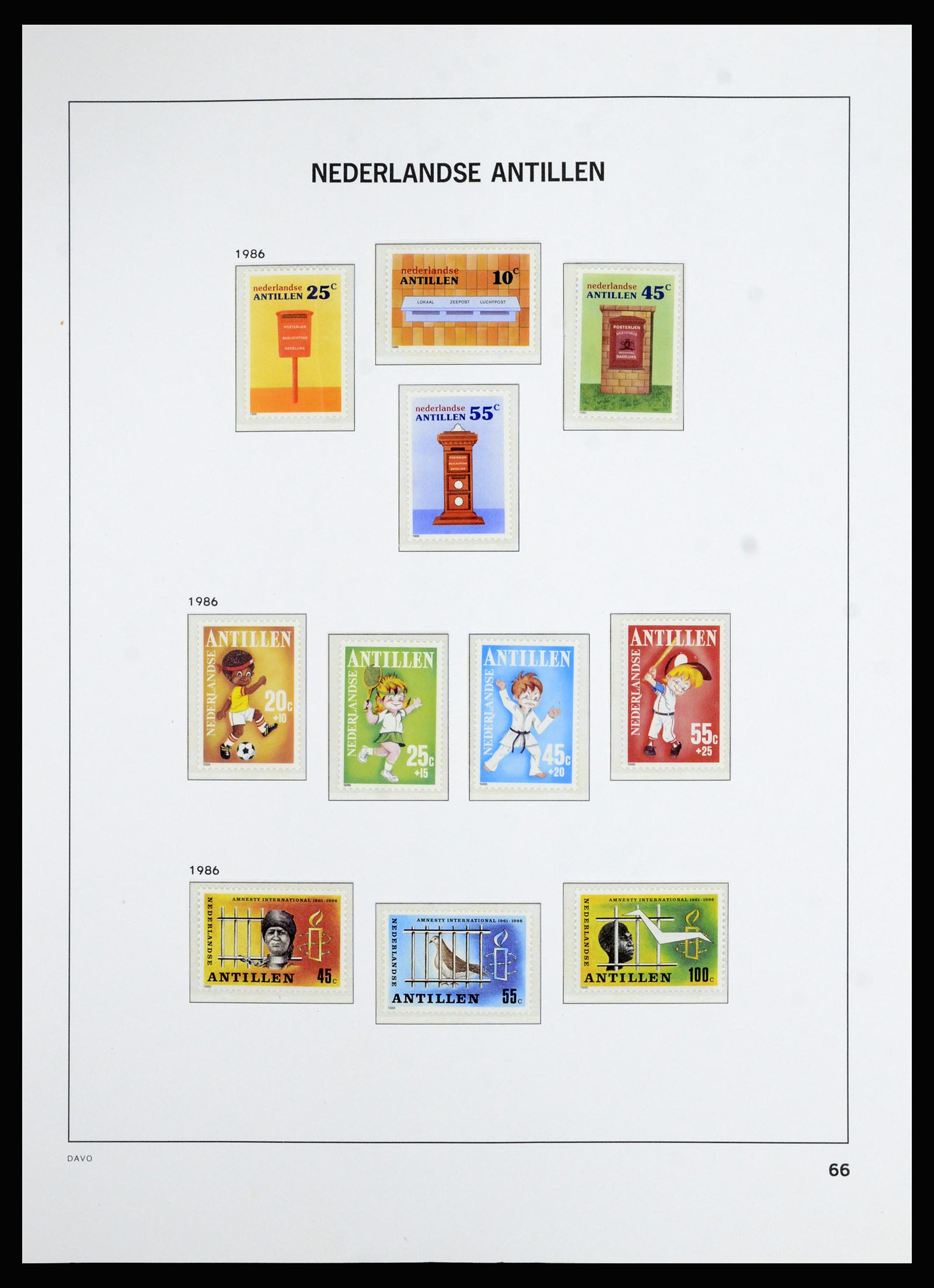 36823 086 - Postzegelverzameling 36823 Curaçao en Nederlandse Antillen  1873-1988