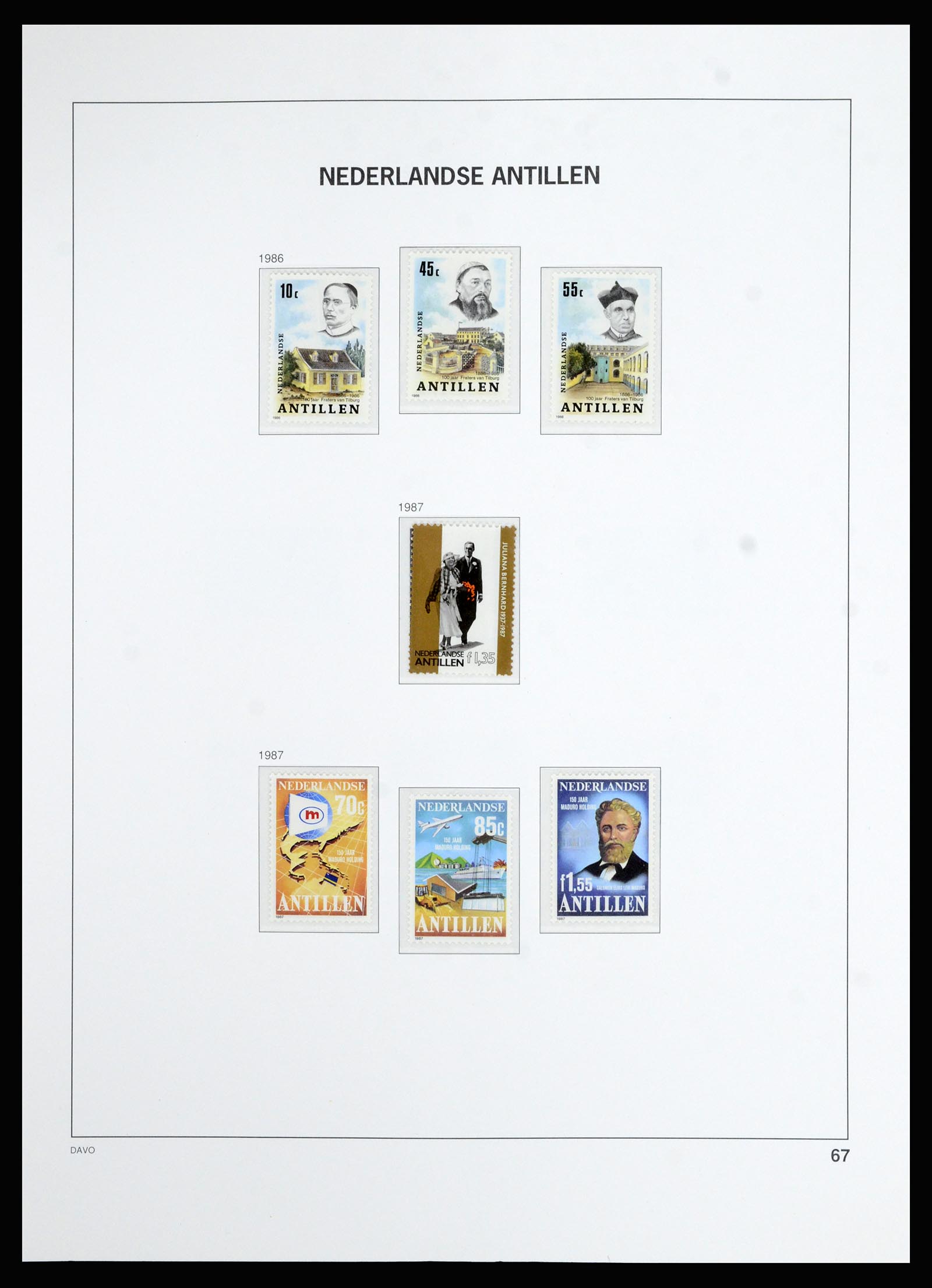 36823 087 - Postzegelverzameling 36823 Curaçao en Nederlandse Antillen  1873-1988